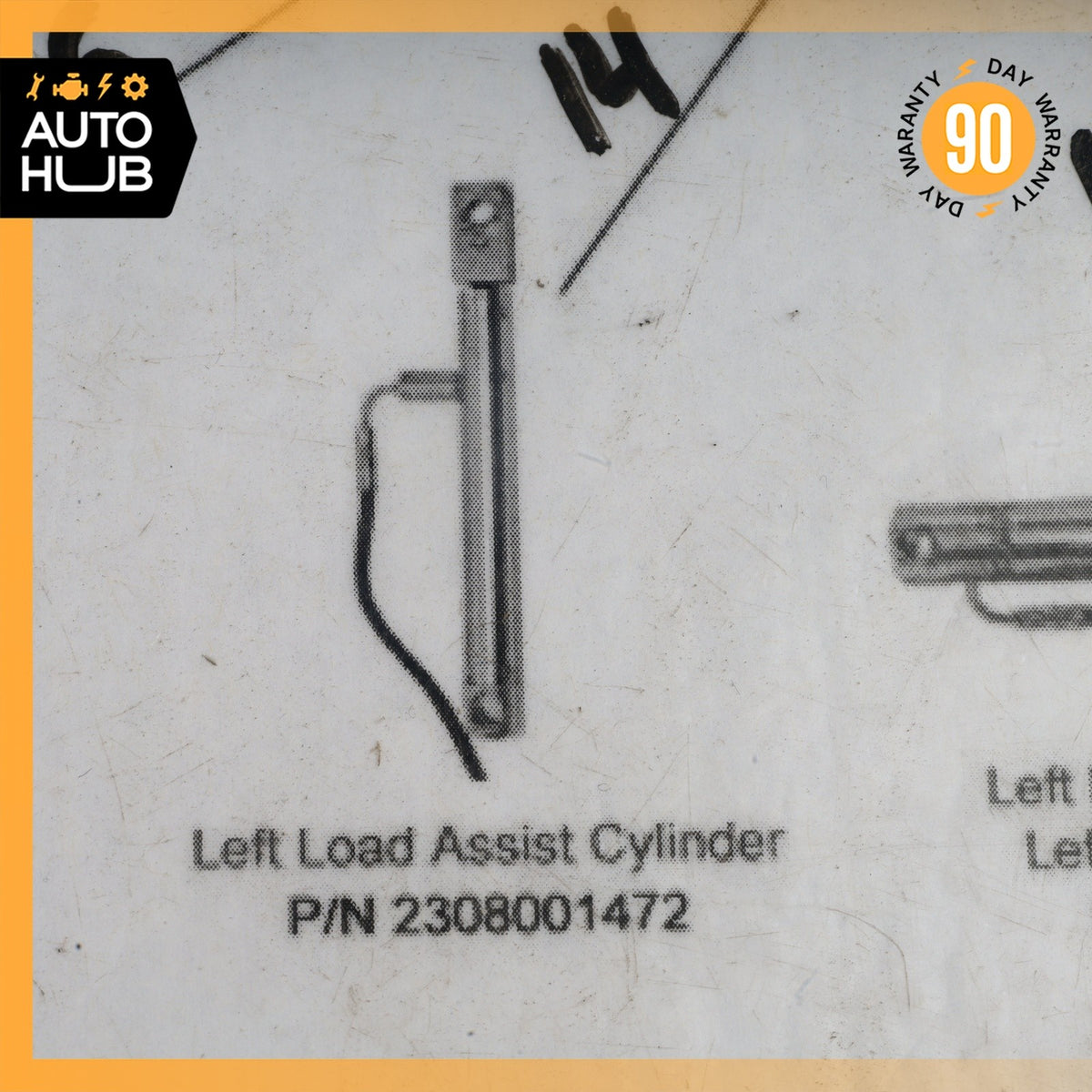 Mercedes R230 SL550 SL55 AMG Convertible Top Left Side Load Assist Cylinder OEM - photo 6