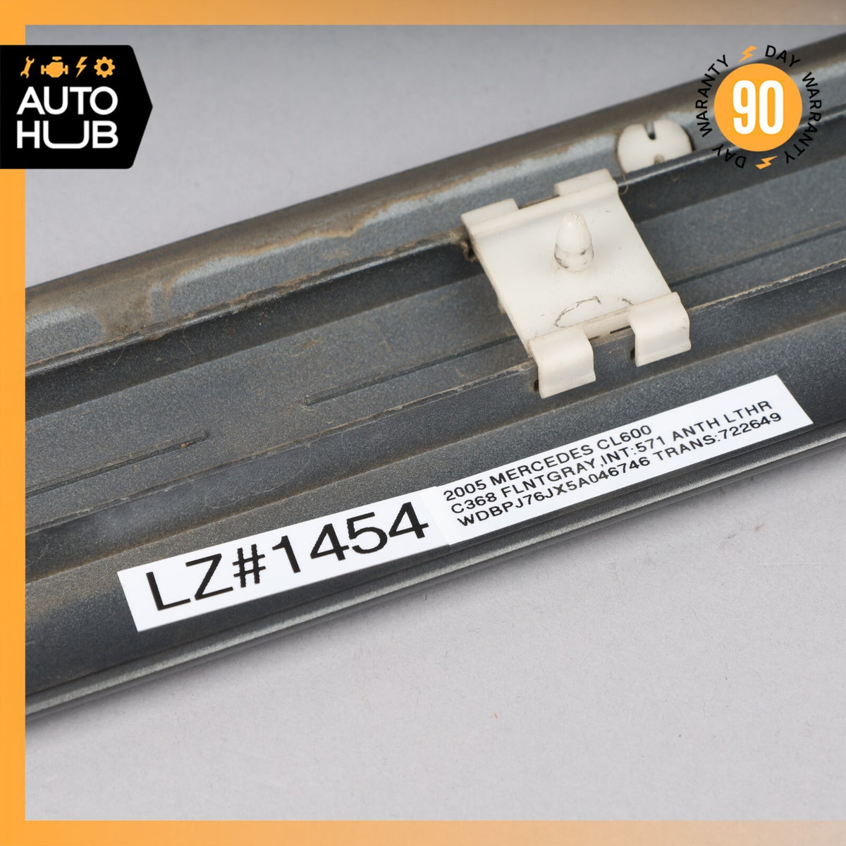 00-06 Mercedes W215 CL600 CL500 Quarter Panel Moulding Trim Rear Left Grey OEM - photo 12