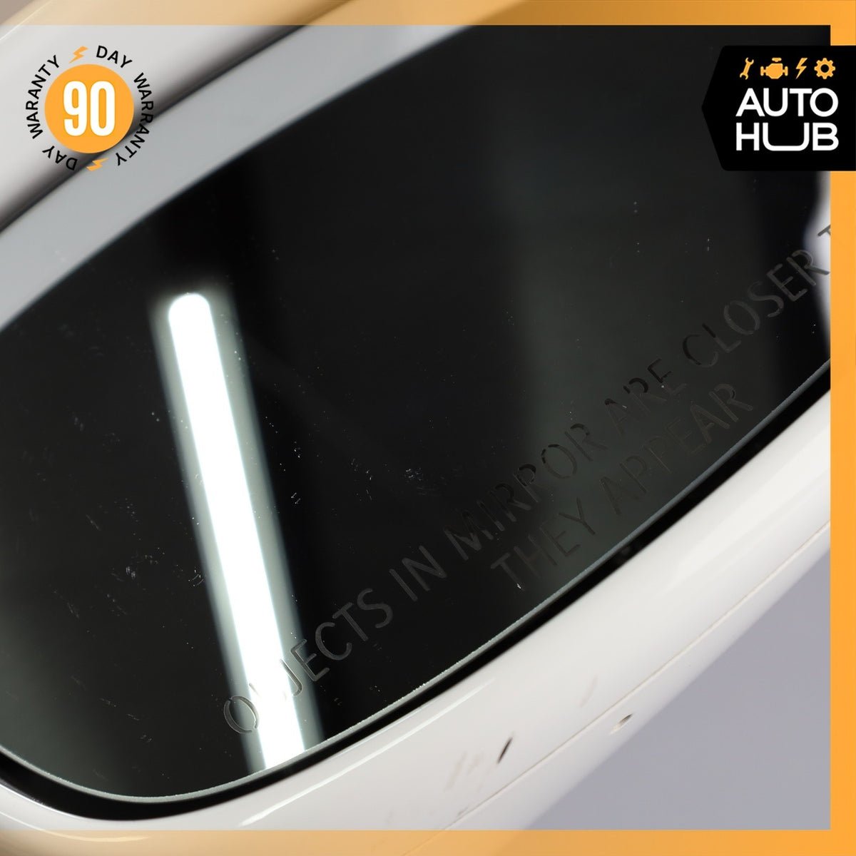 Porsche Boxster 987 911 Right Side Exterior Door Rear View Mirror White OEM 45k - photo 6