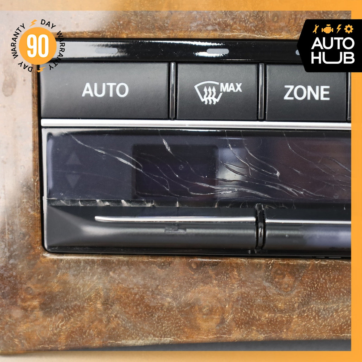 14-17 Mercedes W212 E350 E550 A/C AC Heater Climate Control Switch Wood OEM - photo 7