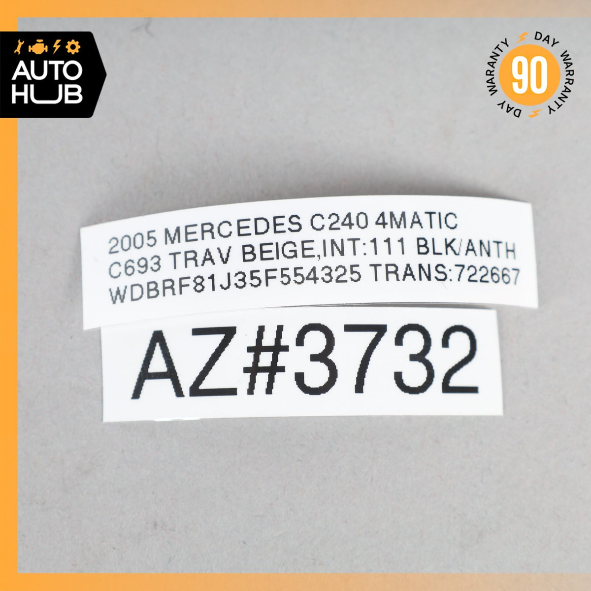 Mercedes W203 C240 C320 4Matic Front Left or Right Wheel Speed ABS Sensor OEM - photo 9