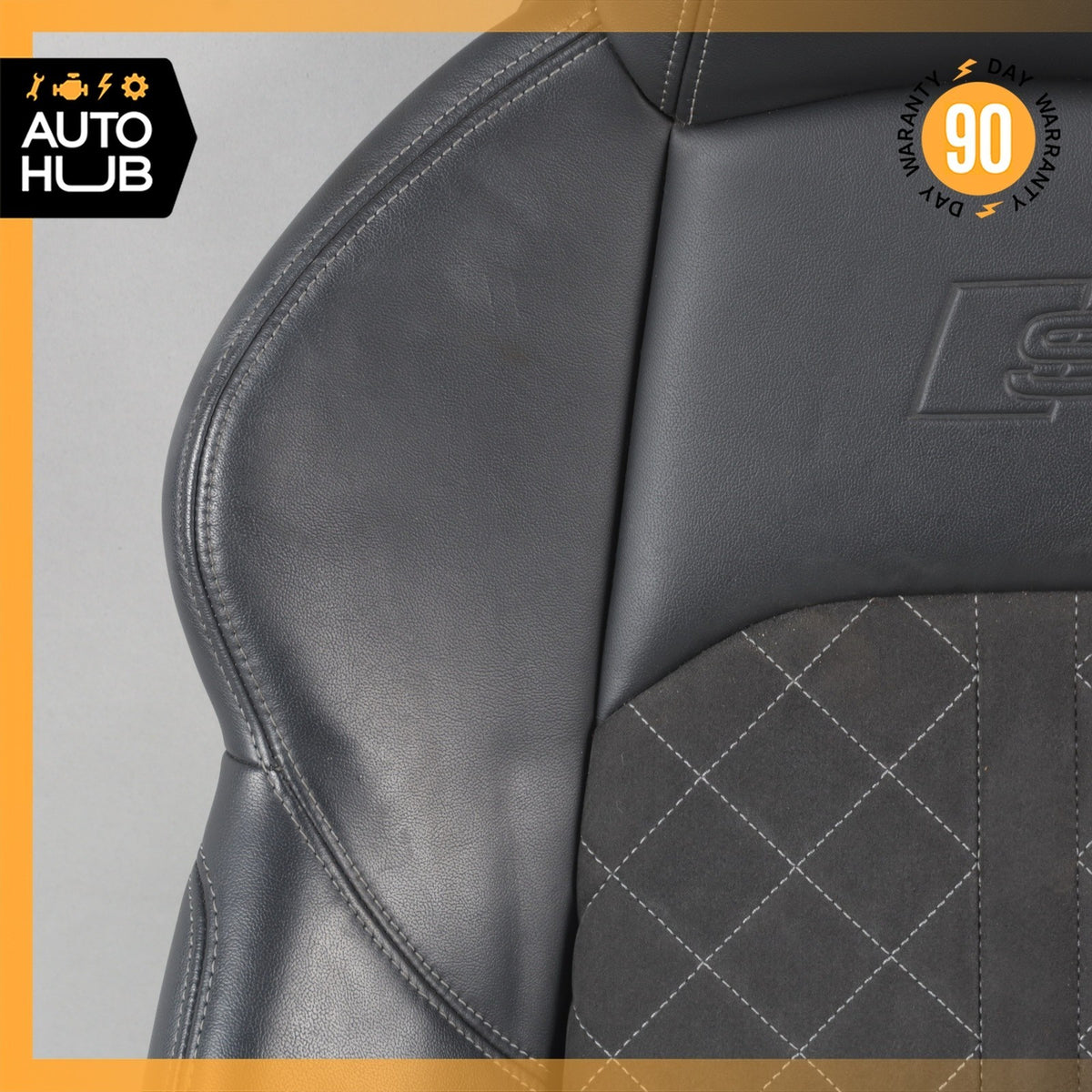 18-24 Audi B9 S5 A5 Sport Front Left Top Upper Seat Cushion Suede Black OEM - photo 9