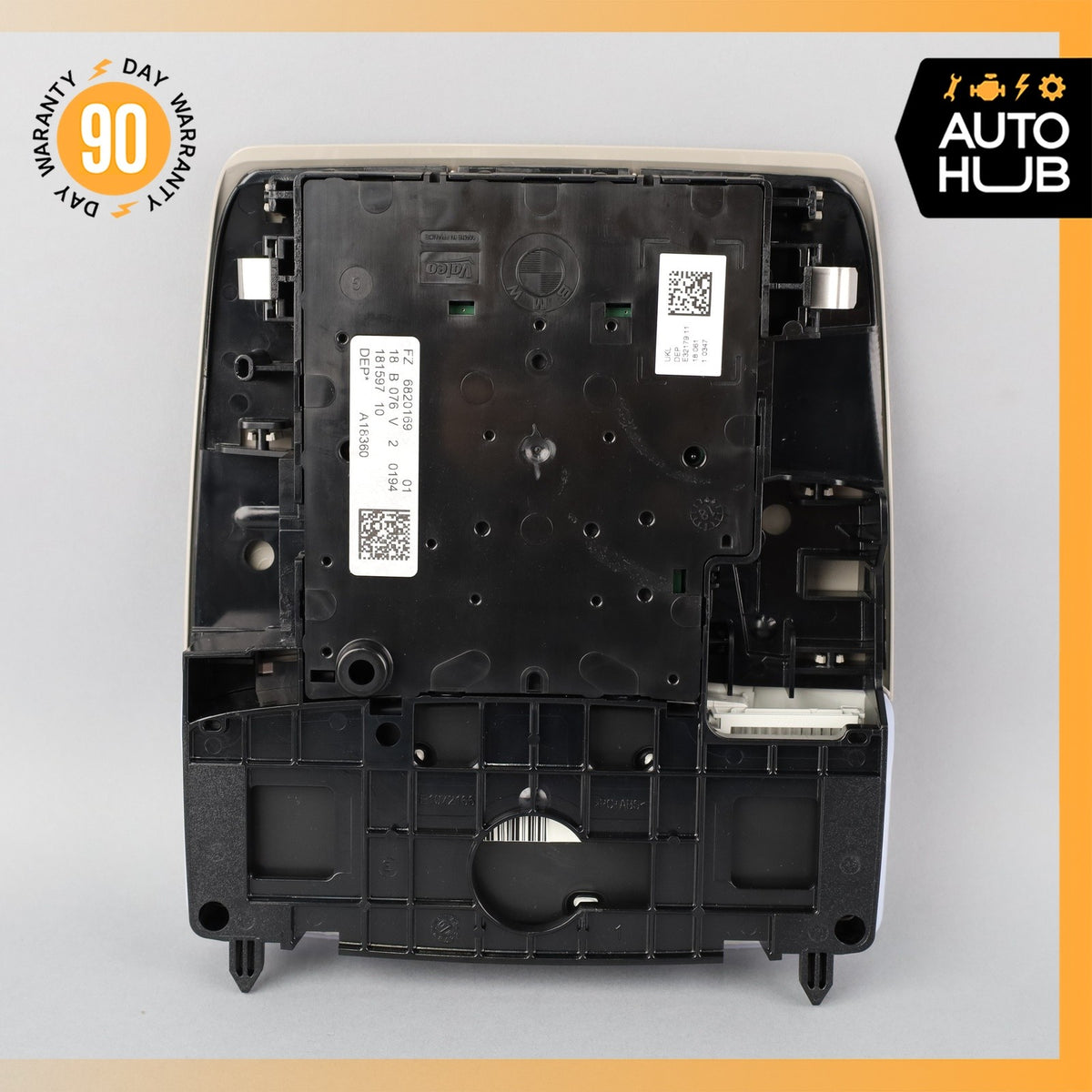 BMW i3 I01 Hybrid Front Overhead Dome Light Switch Panel Gray 61316820169 OEM - photo 9