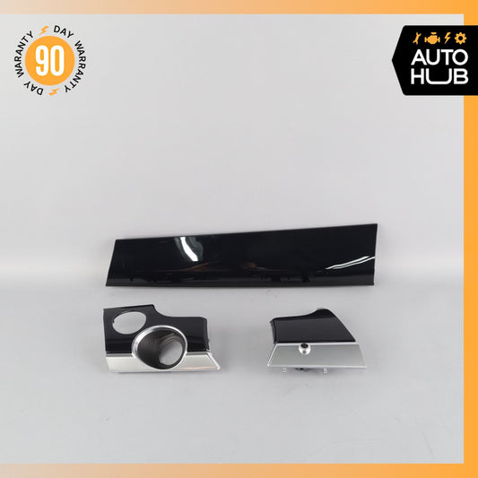 10-16 Porsche Panamera 970 Dashboard Cover Panel Trim Molding Set Piano Wood OEM - photo 1