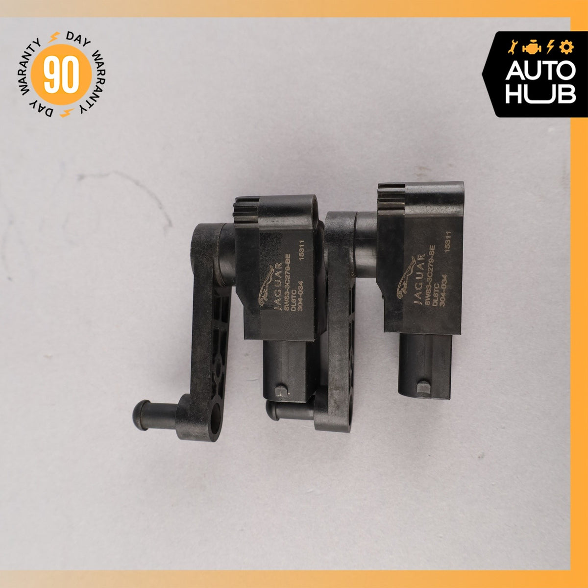 10-21 Jaguar X152 F-Type Rear Suspension Height Level Sensor Set OEM 79k - photo 7