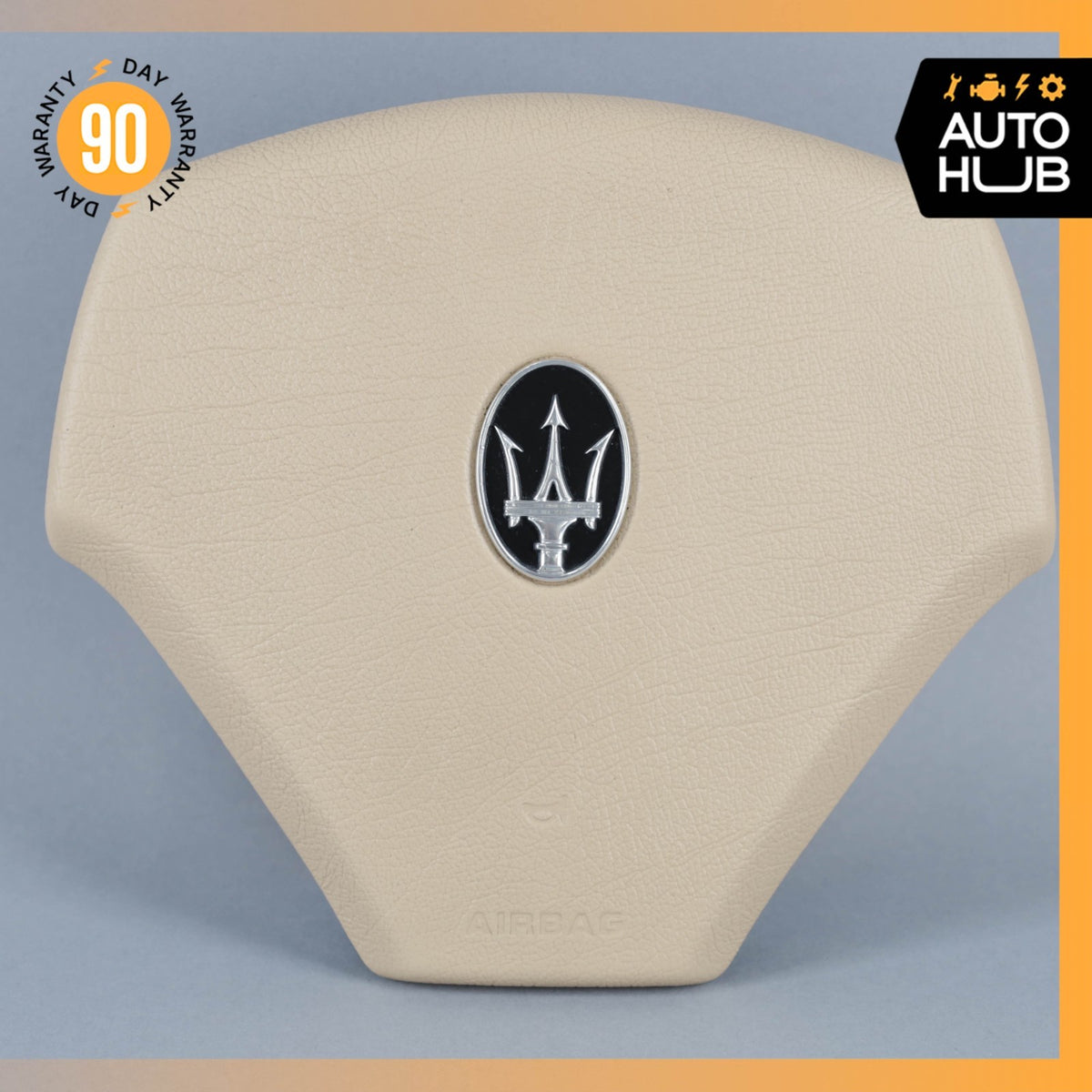 08-19 Maserati GranTurismo S M145 Steering Wheel Air Bag Airbag Beige OEM 47k - photo 2
