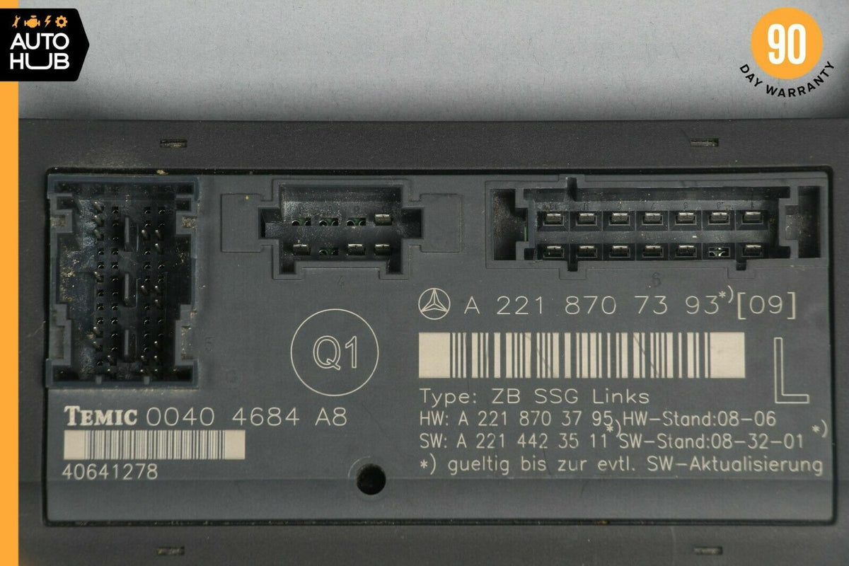 07-13 Mercedes W221 S550 S400 Front Left Driver Side Under Seat Control Unit OEM - photo 6