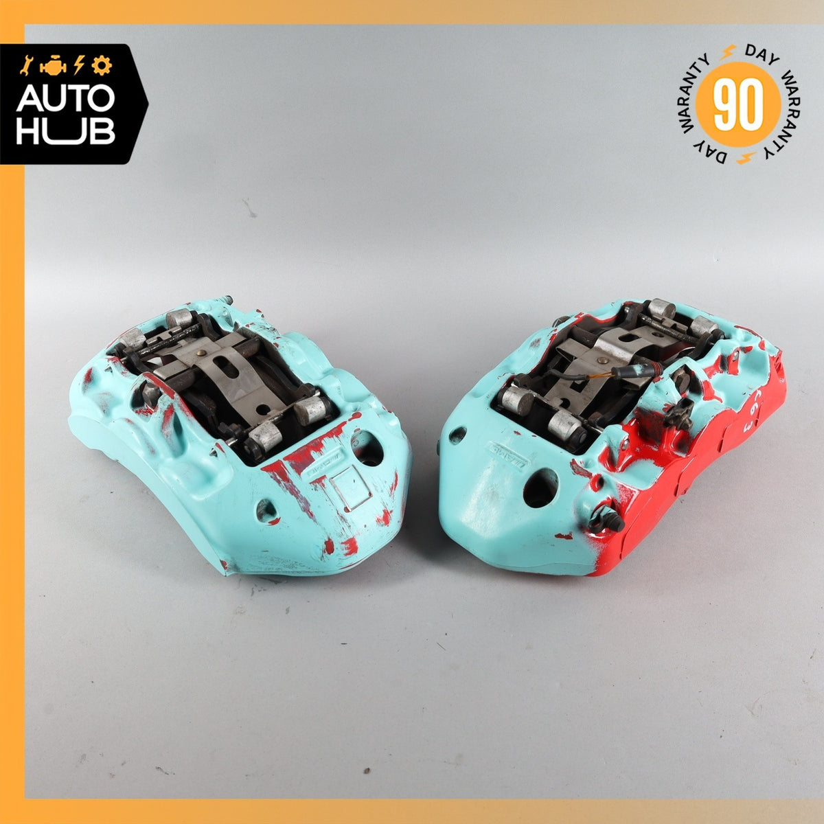 13-20 Mercedes W205 C63 S65 AMG S600 Front Left & Right Brake Calipers Set OEM - photo 2