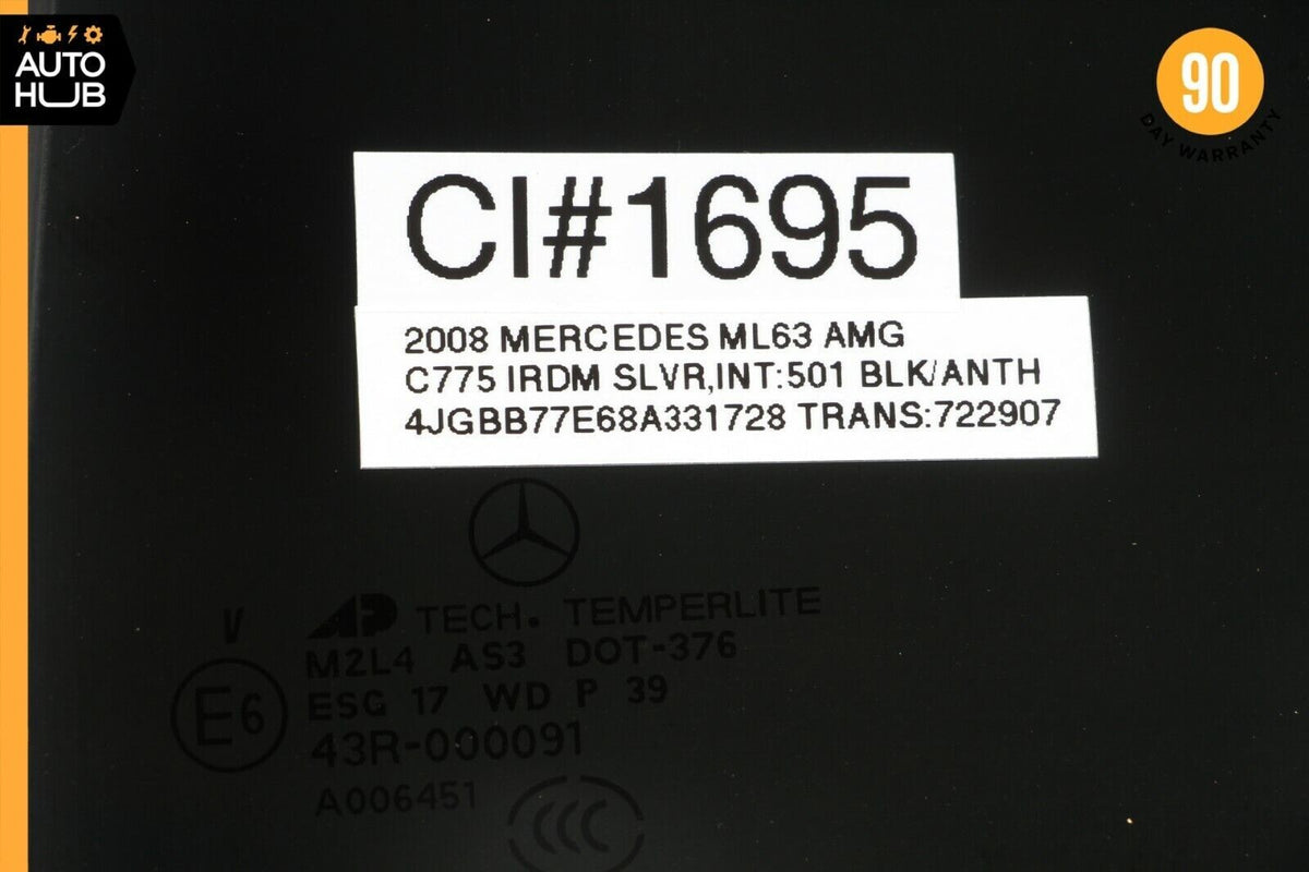 06-11 Mercedes W164 ML63 AMG ML320 Rear Left Side Fixed Privacy Window Glass OEM - photo 11