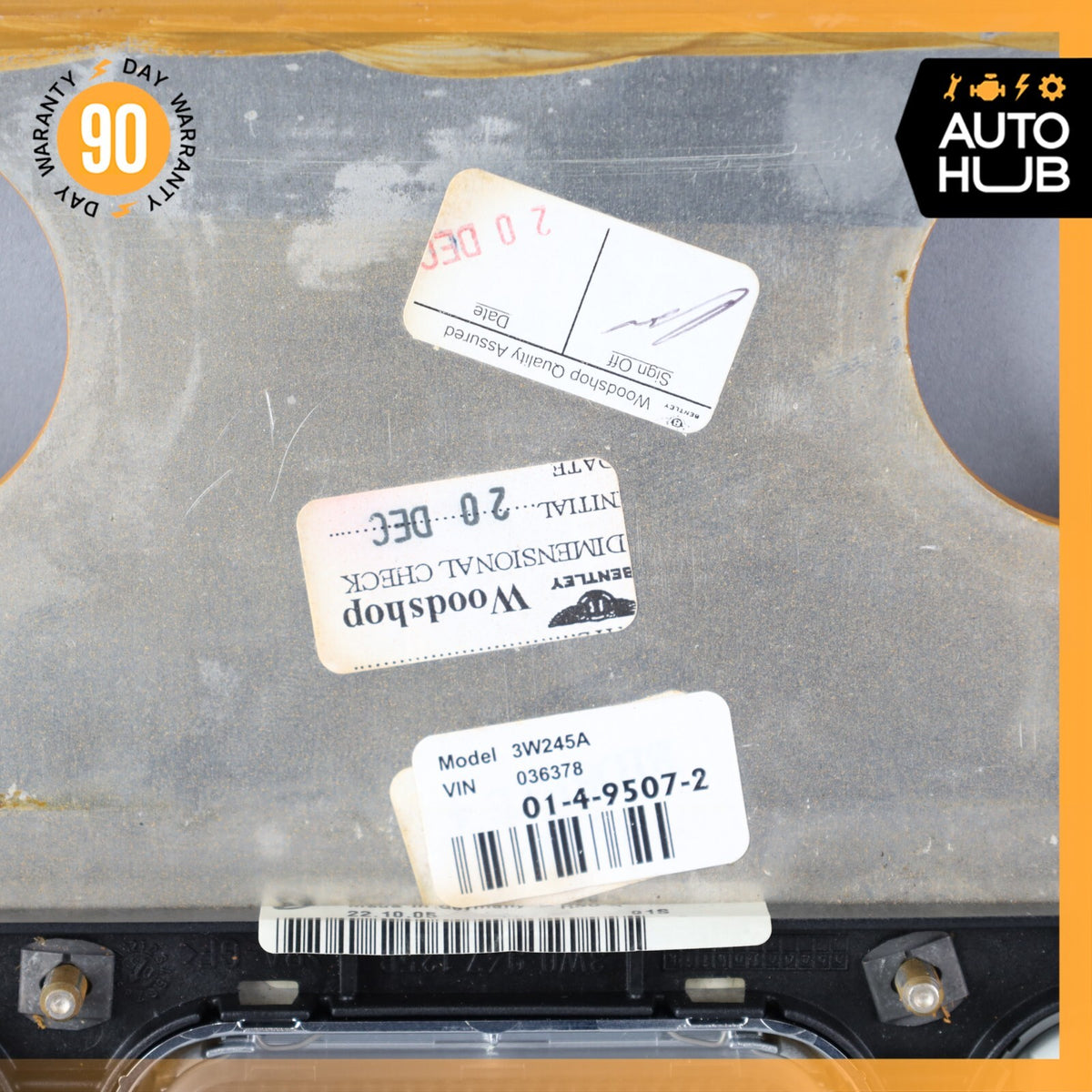 06-13 Bentley Continental Flying Spur Rear Overhead Dome Light Trim Wood OEM 58k - photo 11