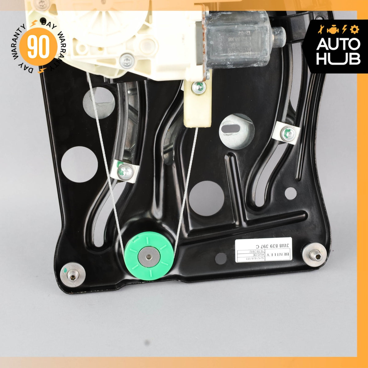 12-17 Bentley Continental GT Rear Left Side Quarter Window Regulator Motor OEM - photo 9