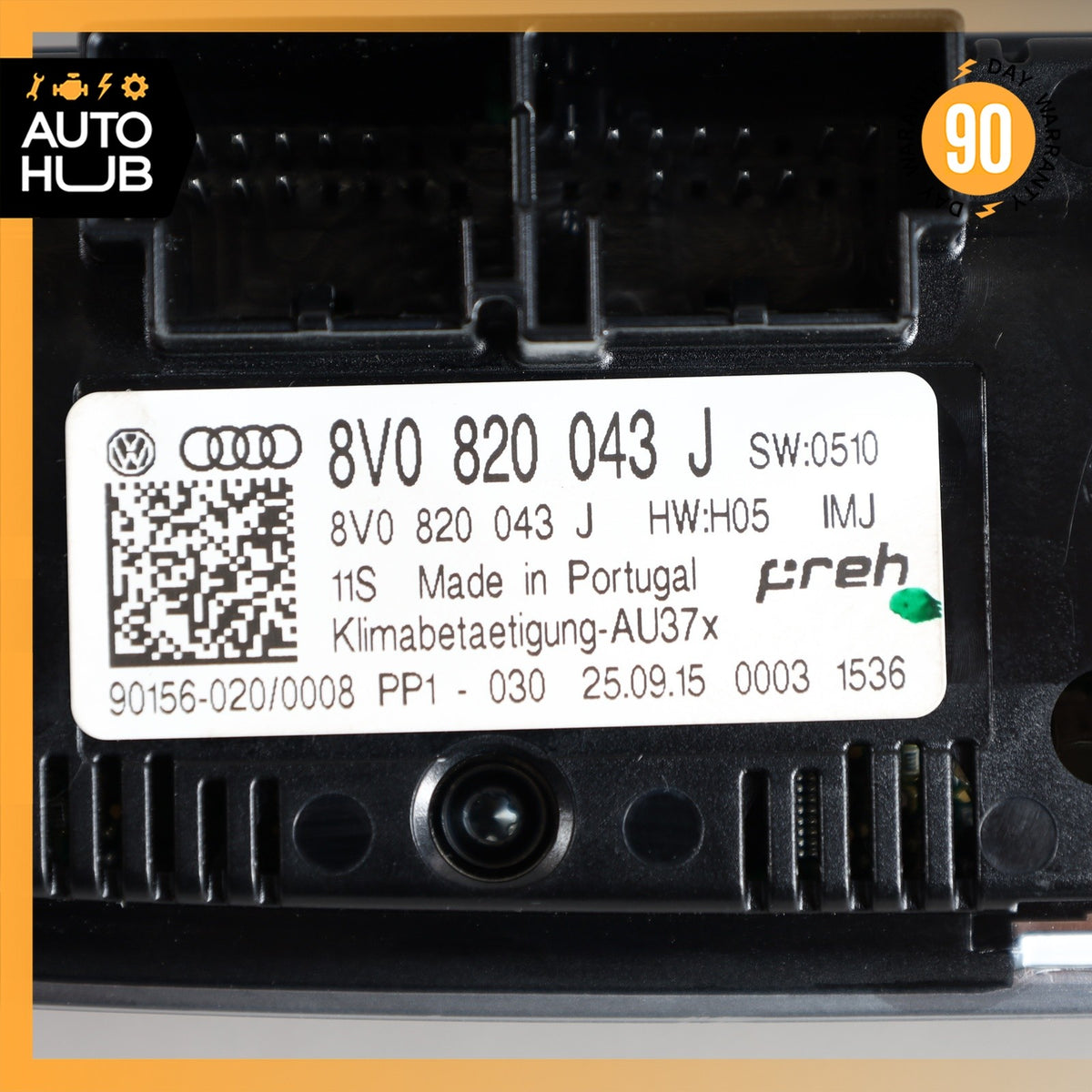 16-18 Audi 8V A3 E-Tron A/C Heater Tempeerature Climate Control Switch OEM 78k - photo 15