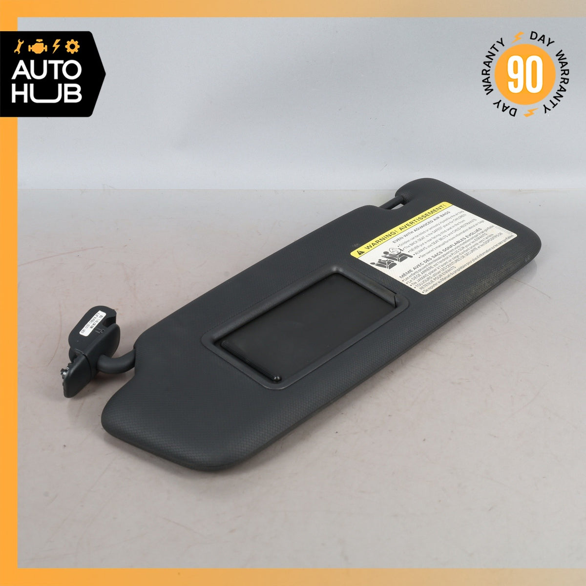 09-12 Audi 8R Q5 Left Driver Side Sunvisor Sun Visor Black OEM - photo 6