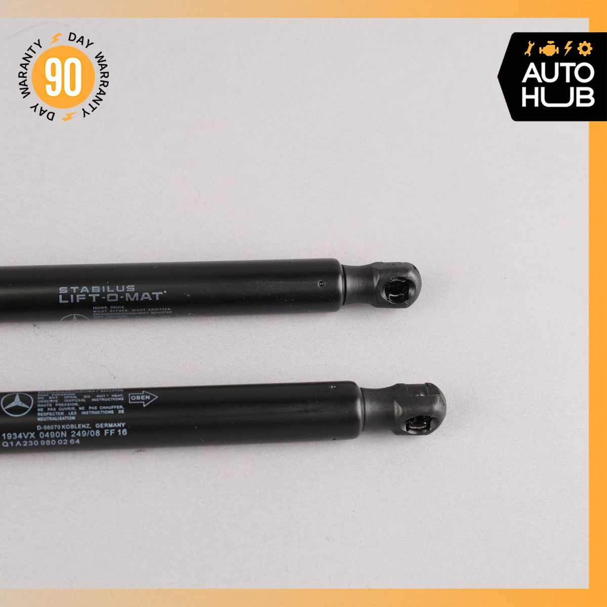Mercedes R230 SL550 Trunk Tailgate Shock Strut Left & Right Set OEM - photo 9