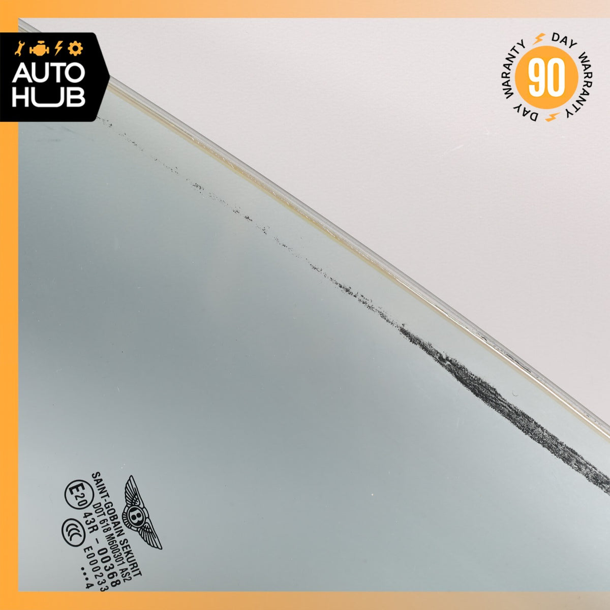 03-10 Bentley Continental GT Front Left Side Door Vent Window Glass OEM 36k - photo 4