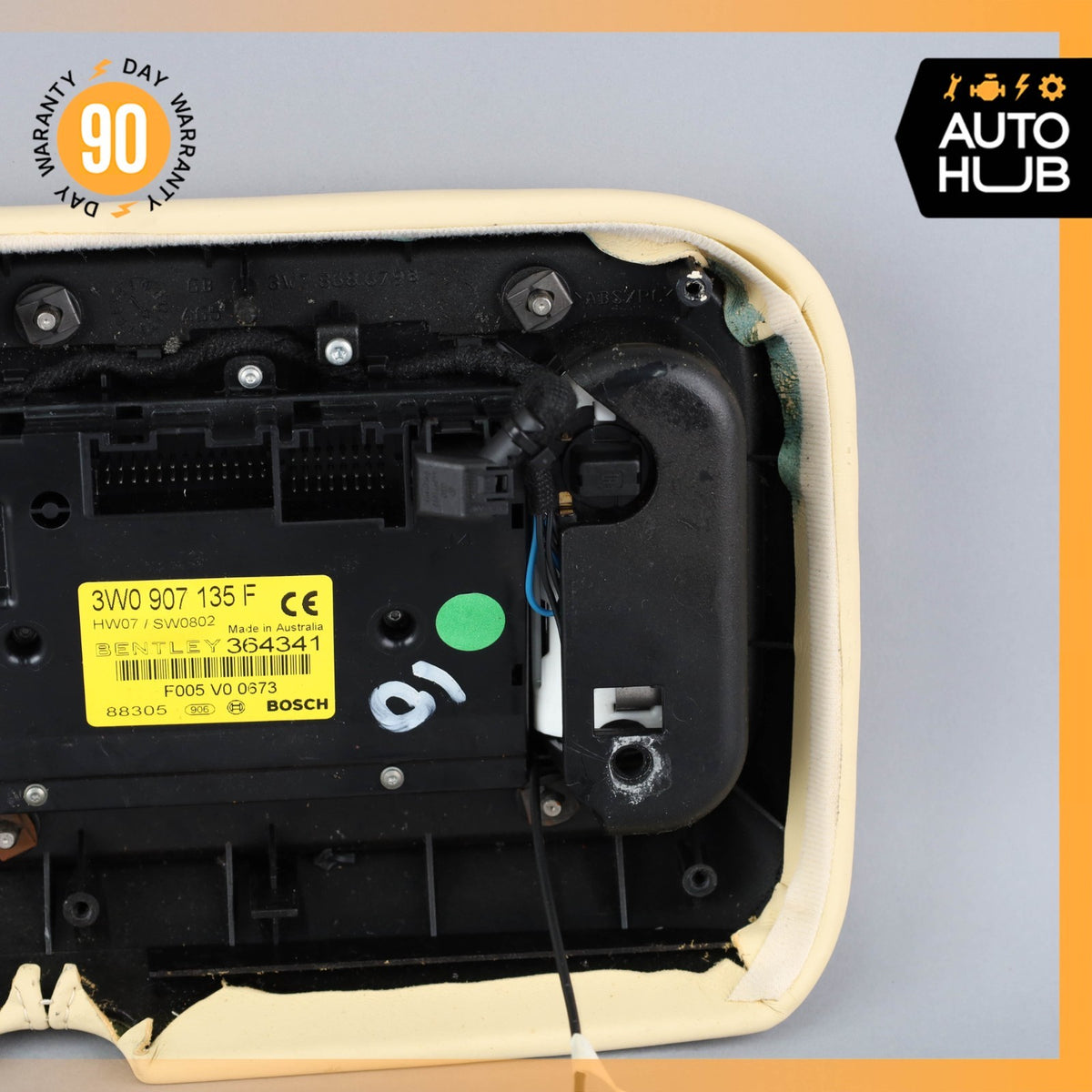 07-11 Bentley Continental GTC Convertible Overhead Dome Light Control OEM 19k - photo 7