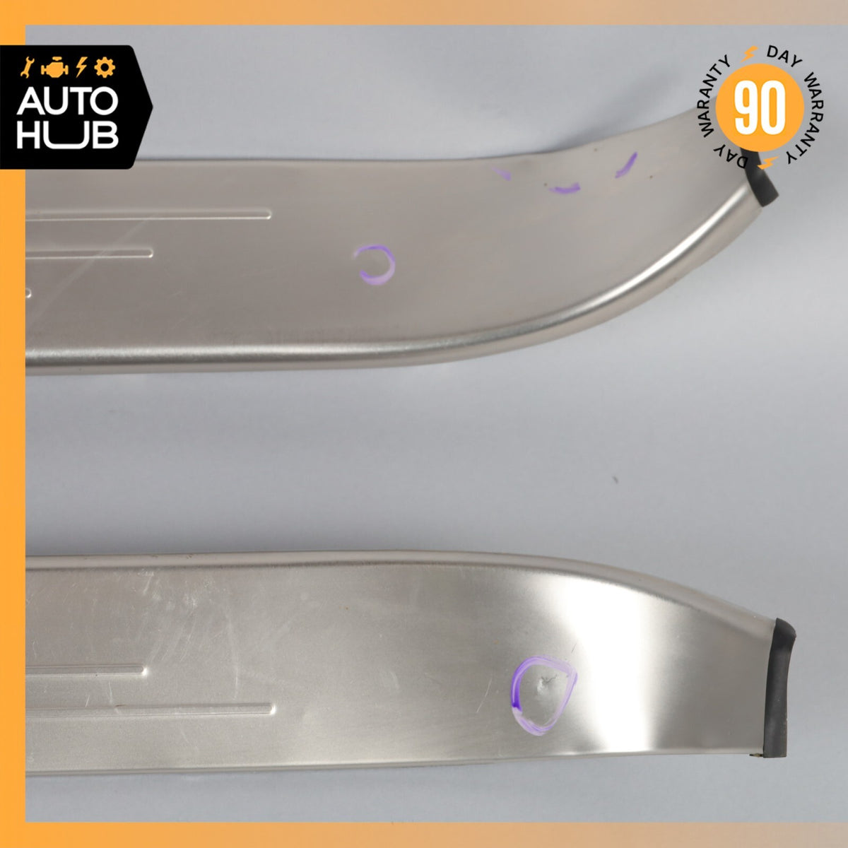 03-10 Bentley Continental GT Coupe Left & Right Side Outer Door Step Sills OEM - photo 4