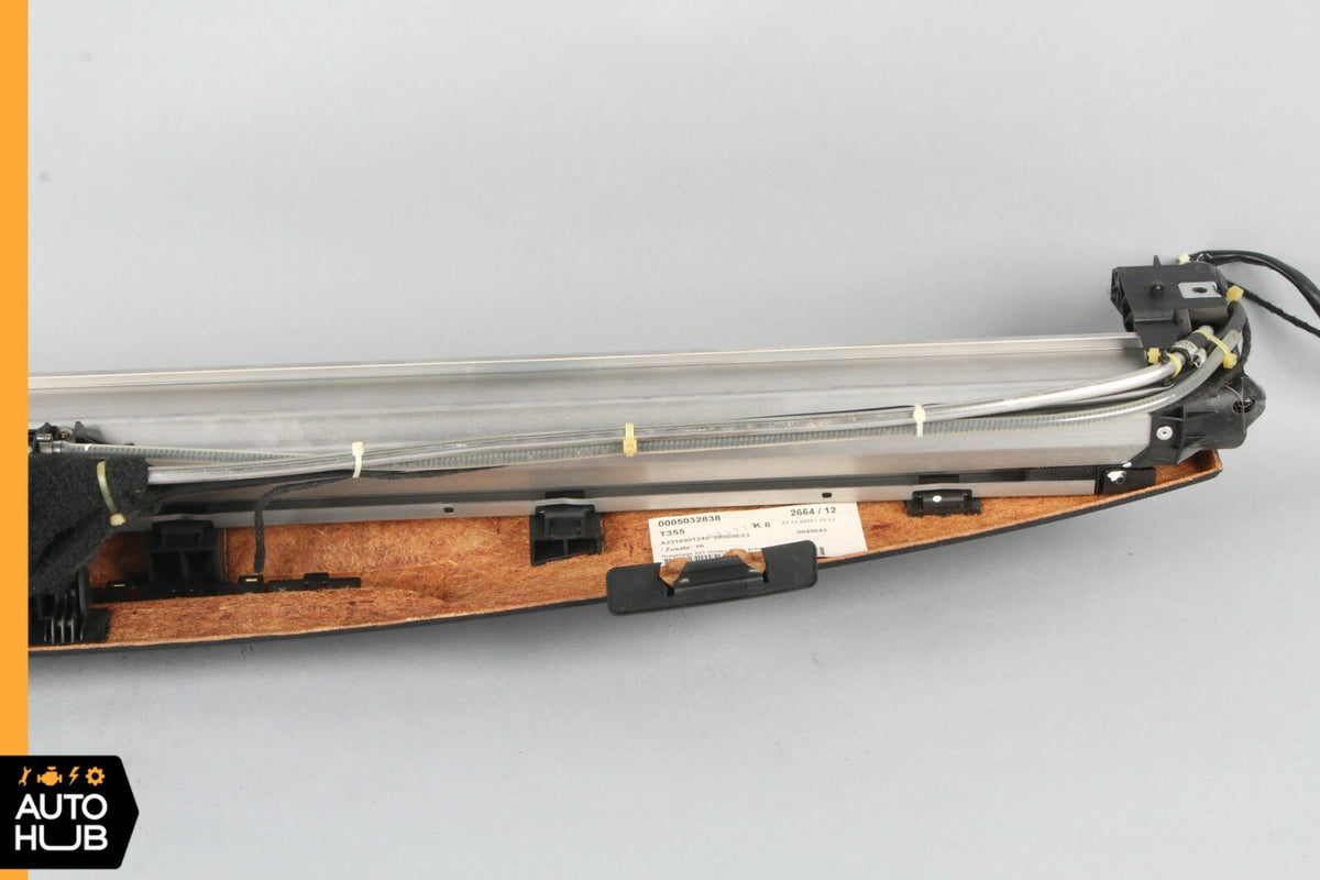 07-13 Mercedes W221 S450 Rear Window Sun Shade Screen Roller Blind w/ Trim OEM - photo 9