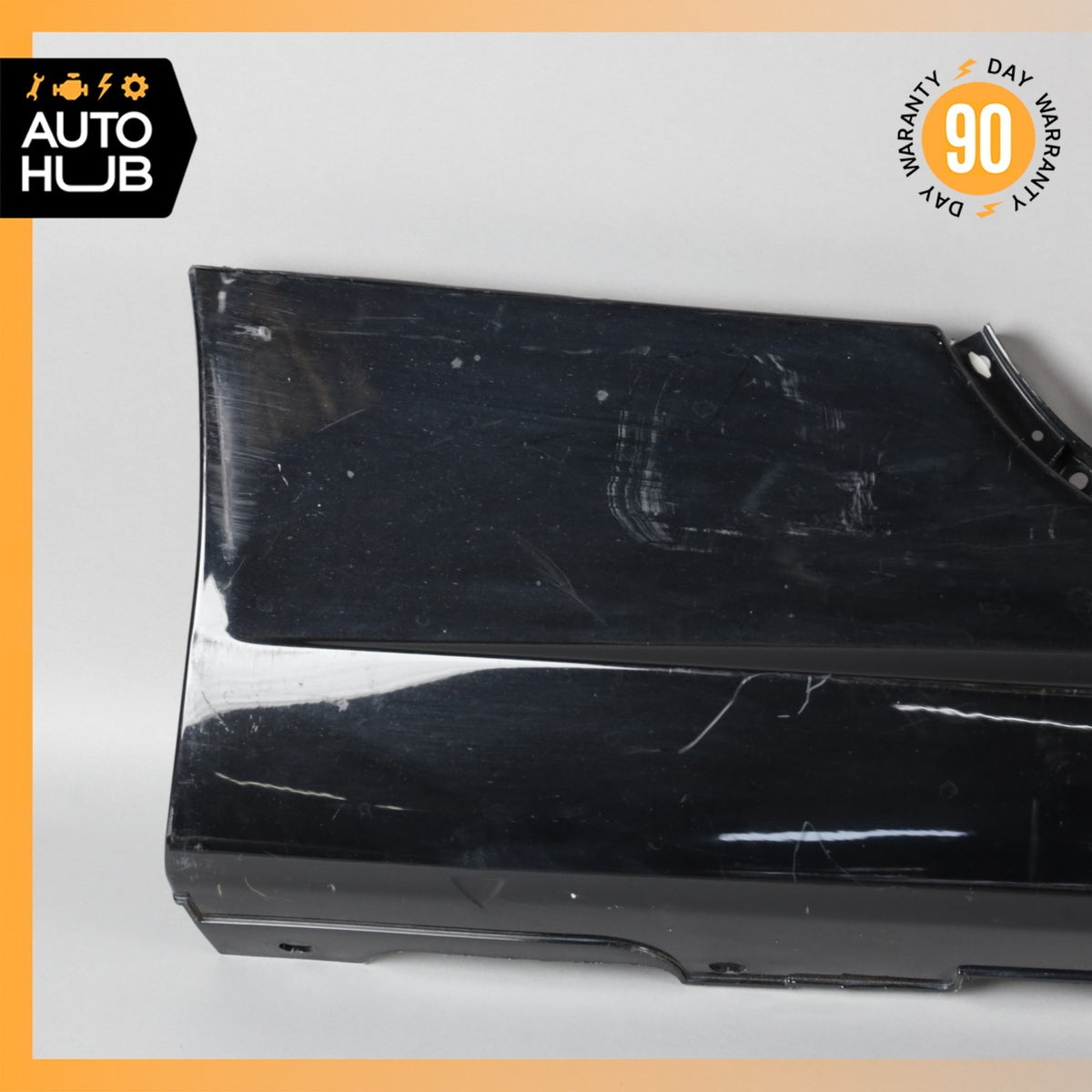 07-15 Jaguar X150 XKR XK Right Side Skirt Rocker Panel Black 6W8310154A OEM - photo 6
