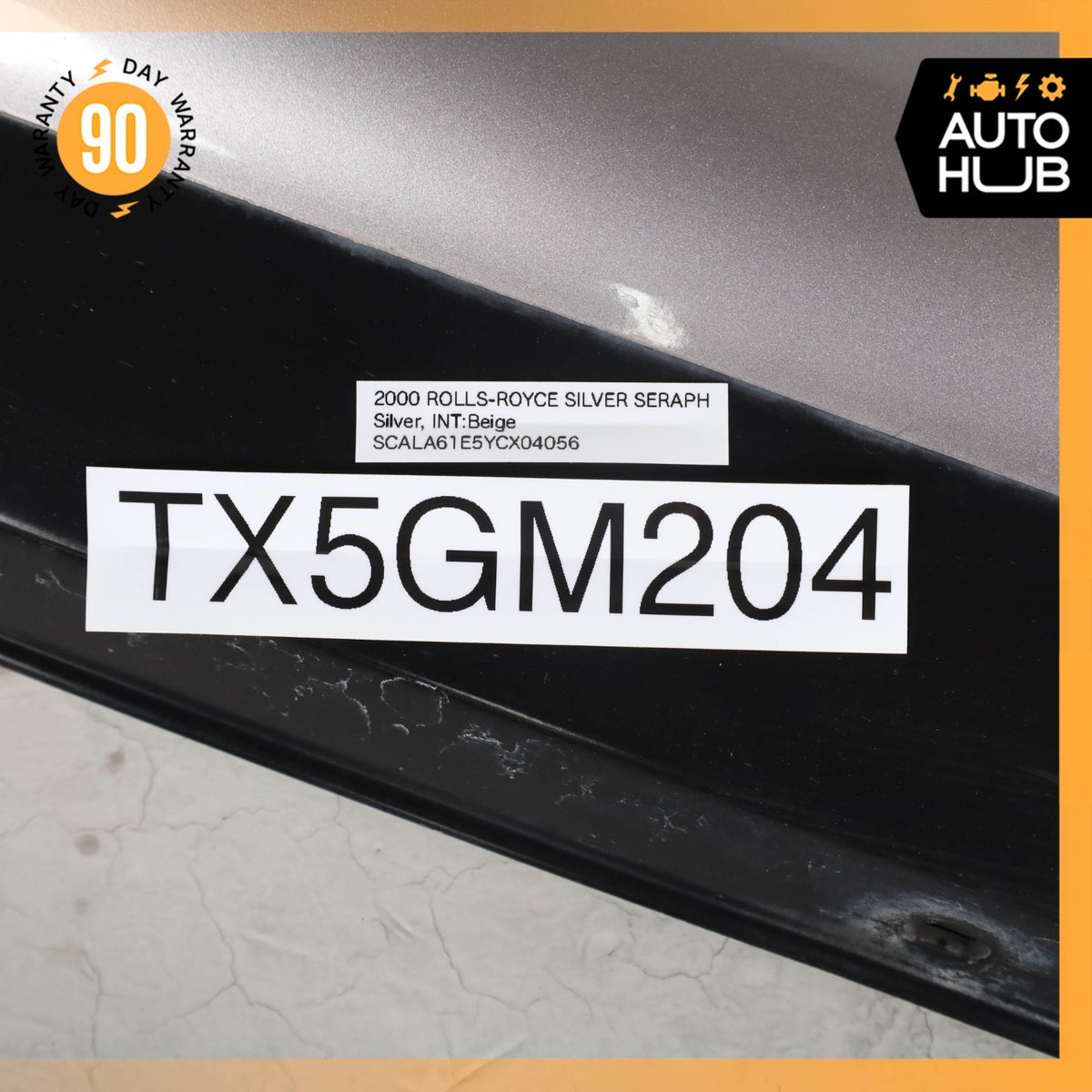 99-02 Rolls Royce Silver Seraph Right Side Skirt Rocker Panel Molding OEM - photo 16