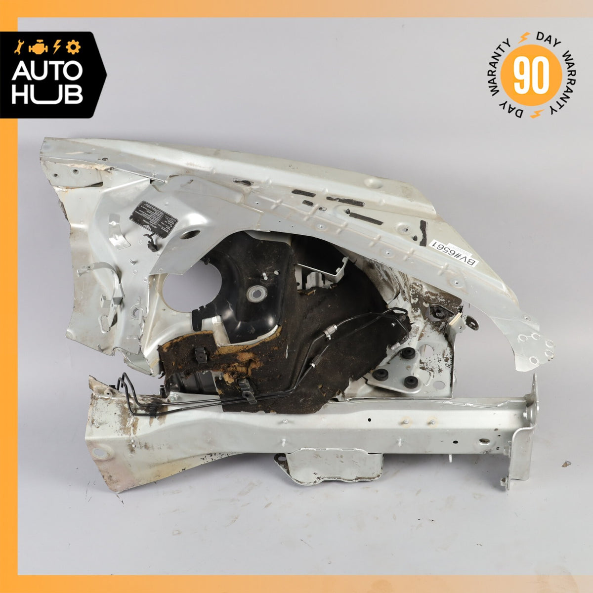 03-10 Bentley Continental GT Front Left Frame Apron Beam Inner Fender OEM 92k - photo 2