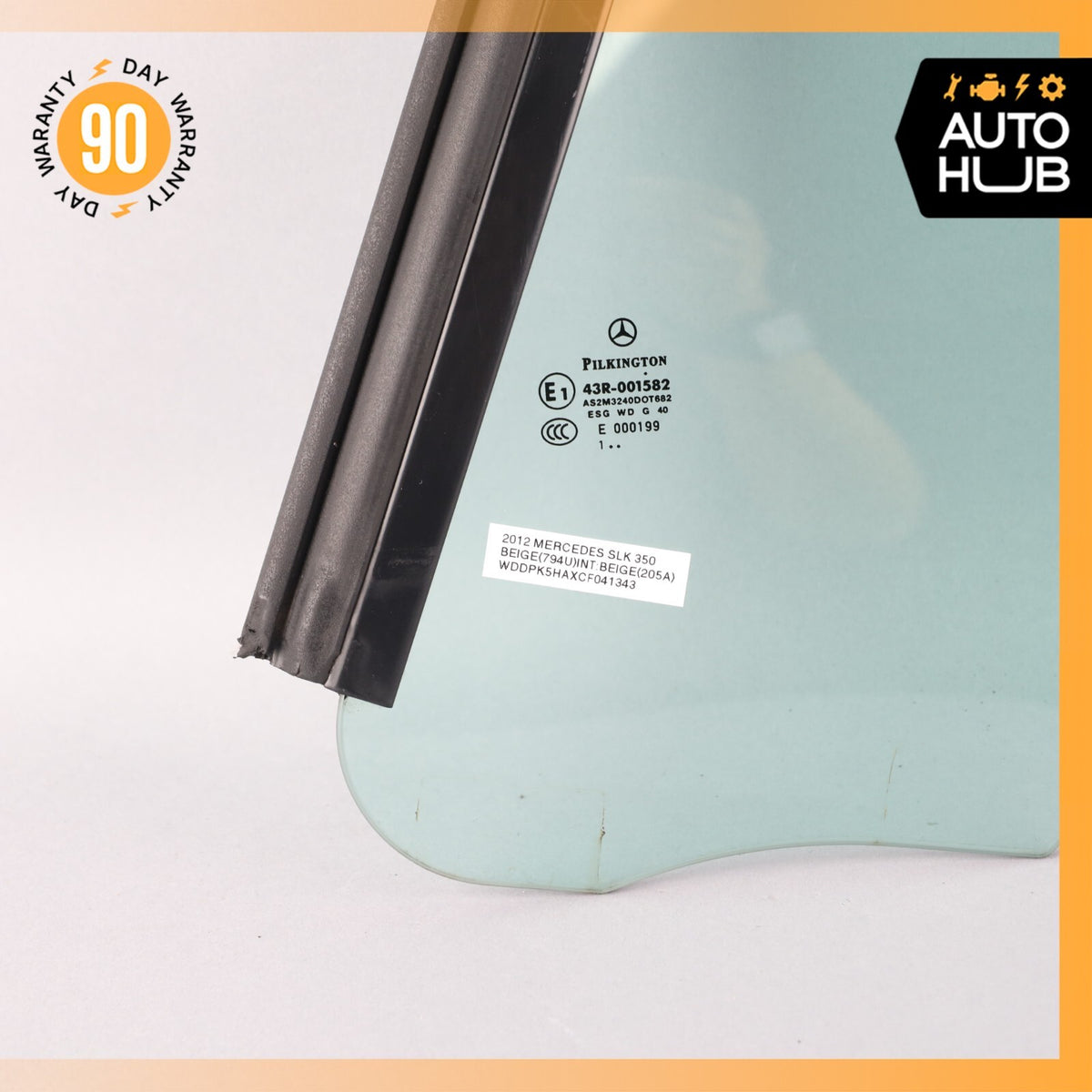 12-20 Mercedes R172 SLK350 SLK250 Rear Left Side Quarter Window Glass OEM - photo 3