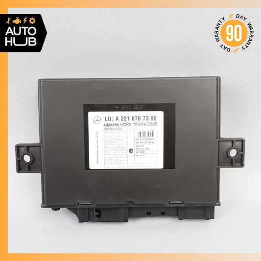 07-10 Mercedes W221 S550 CL550 Keyless Go Control Module 2218707392 OEM - photo 1