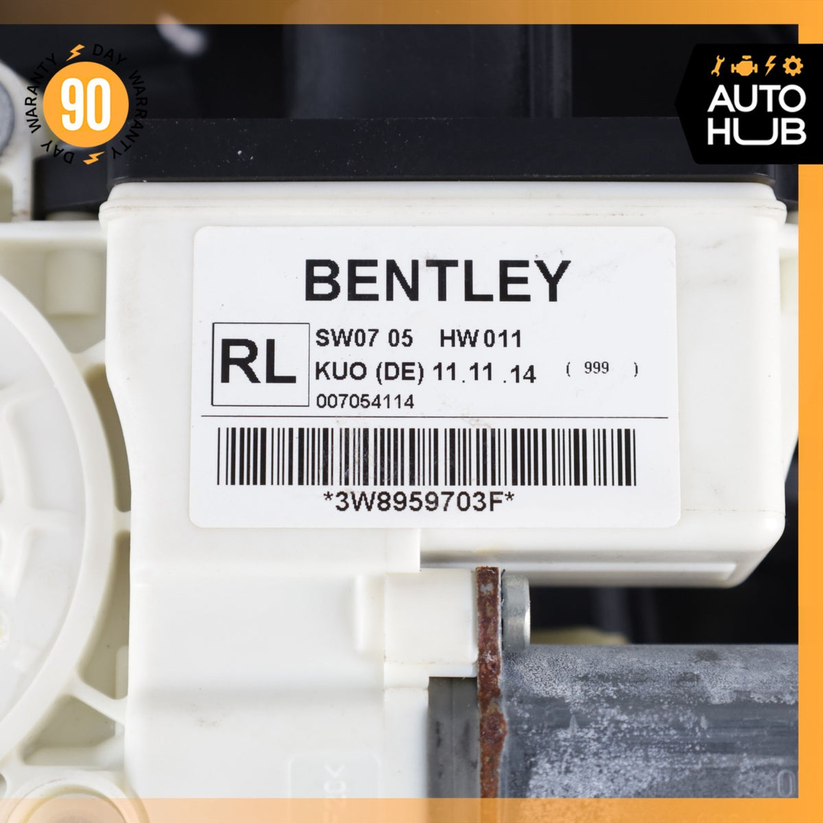 12-17 Bentley Continental GT Rear Left Side Quarter Window Regulator Motor OEM - photo 19