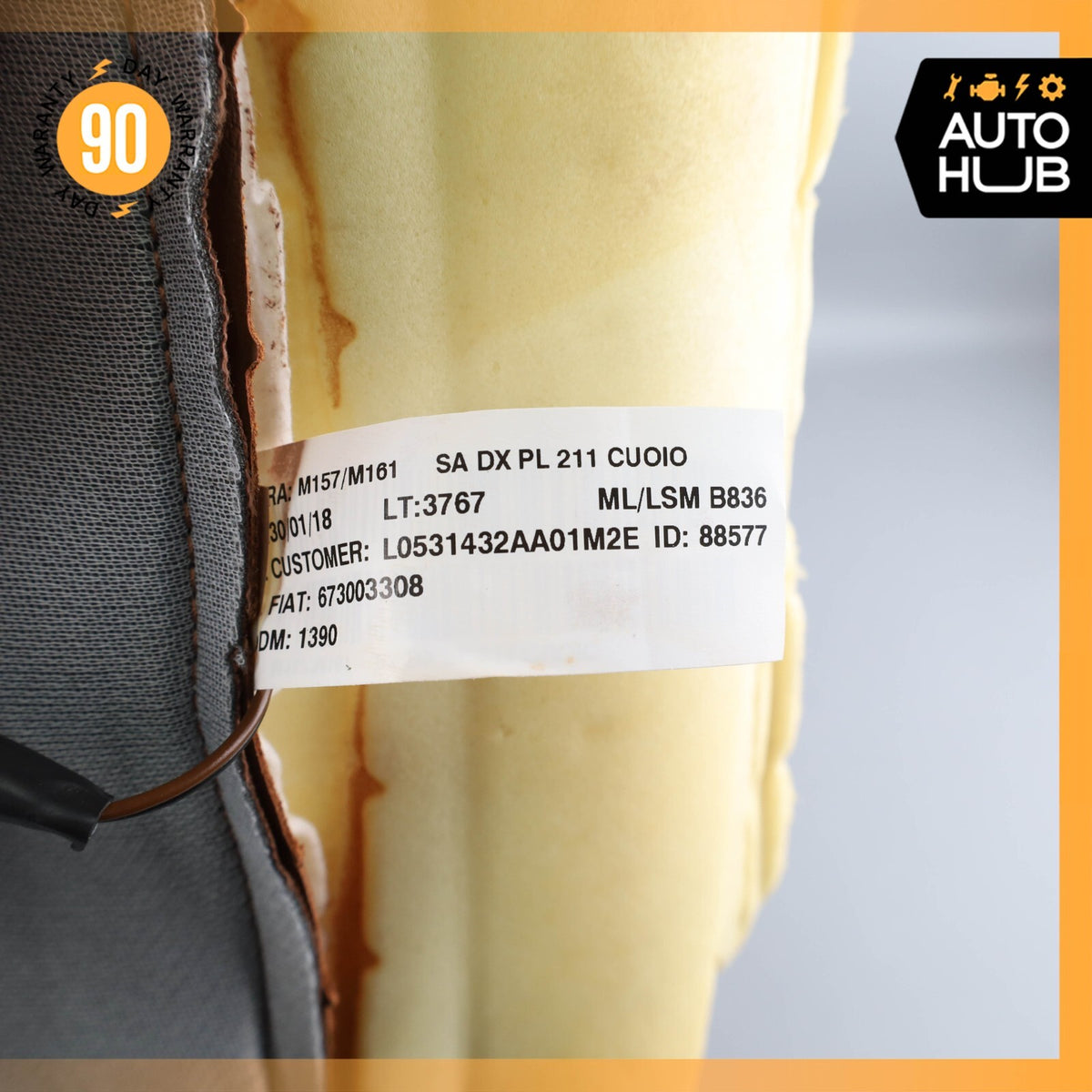 17-20 Maserati Levante M161 Front Right Side Top Upper Seat Cushion Cuio OEM 64k - photo 17