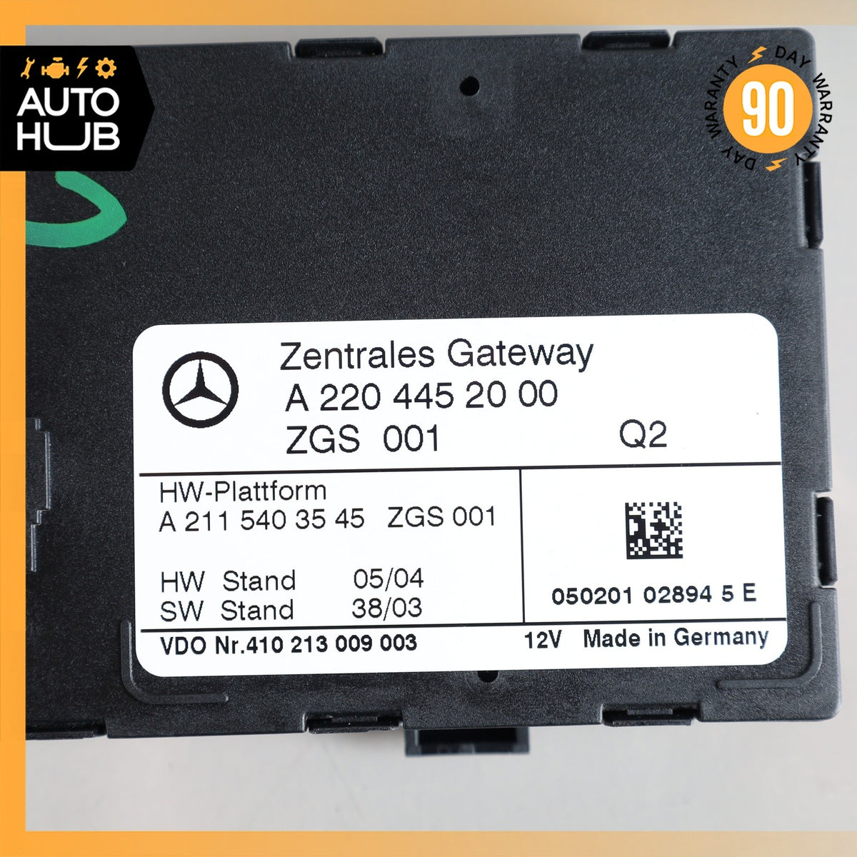 03-11 Mercedes R230 SL500 E320 Central Gateway Control Module 2204452000 OEM - photo 8