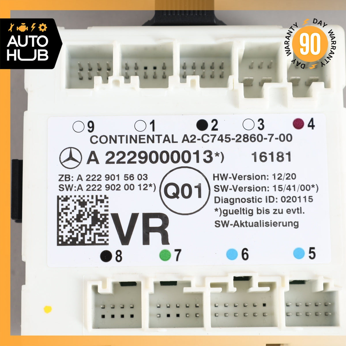 Mercedes W205 C300 Front Right Side Door Control Module OEM 73k - photo 8