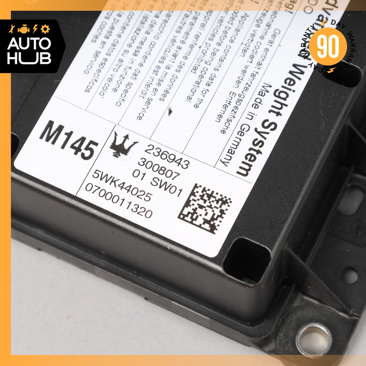 08-12 Maserati GranTurismo M145 AWS Advanced Weight System Control Module OEM - photo 8