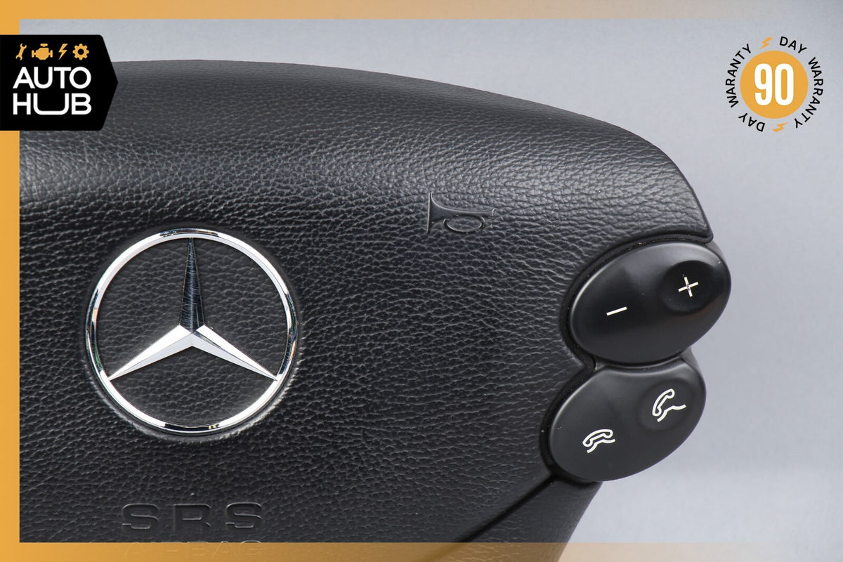 Mercedes R230 SL500 SL55 AMG CLK500 E350 Steering Wheel Airbag Air Bag Black OEM - photo 3