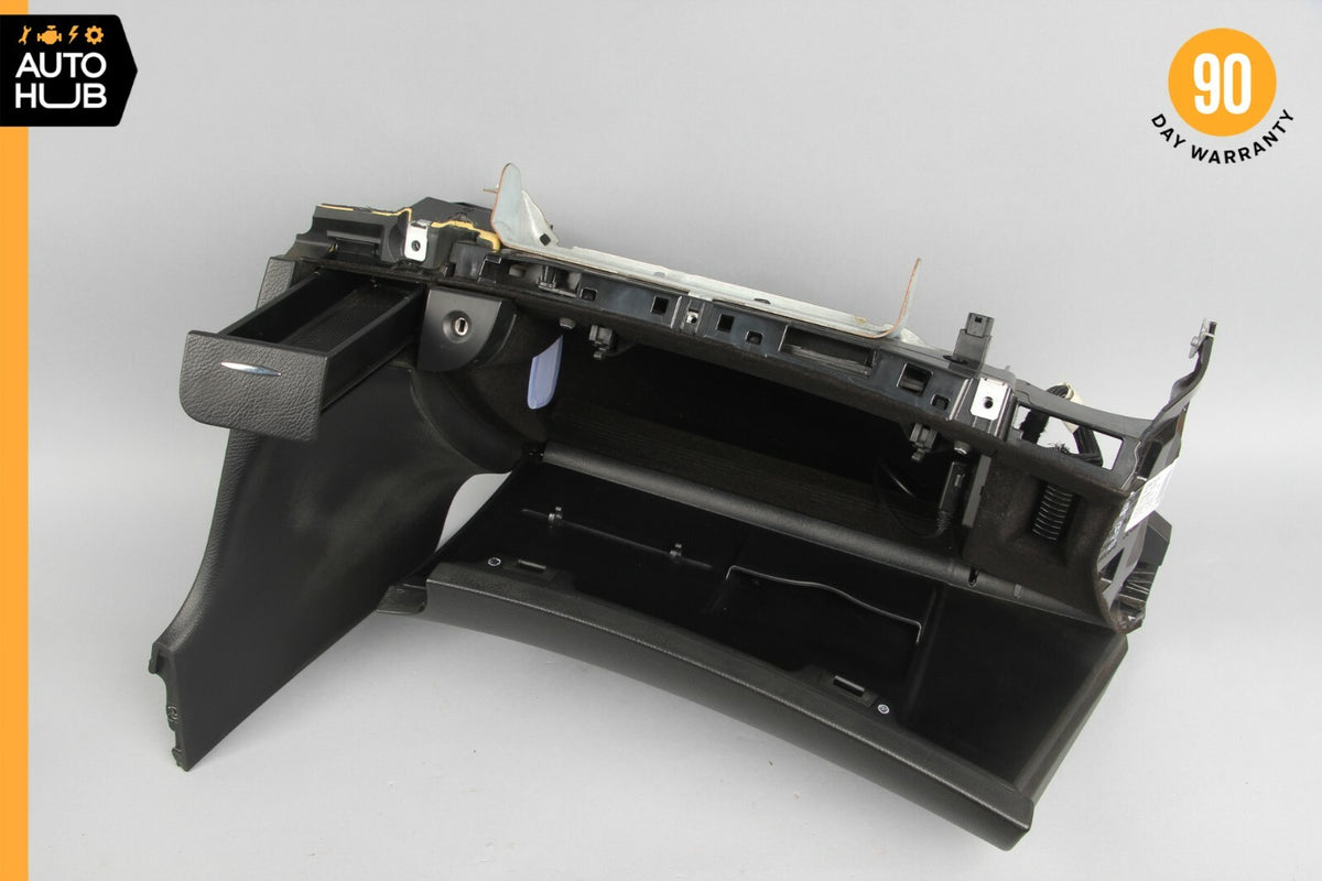 07-09 Mercedes W211 E350 E550 Dashboard Glove Box Storage Compartment Black OEM - photo 8