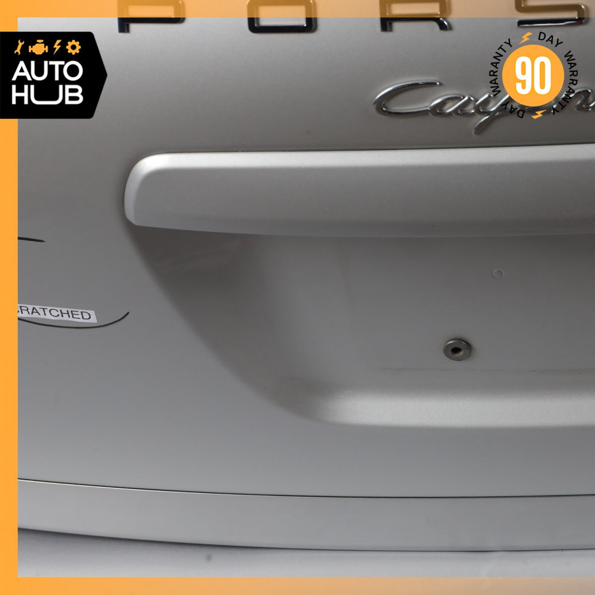 11-14 Porsche Cayenne 958 S Trunk Lid Liftgate Tailgate Hatch Shell Silver OEM - photo 11