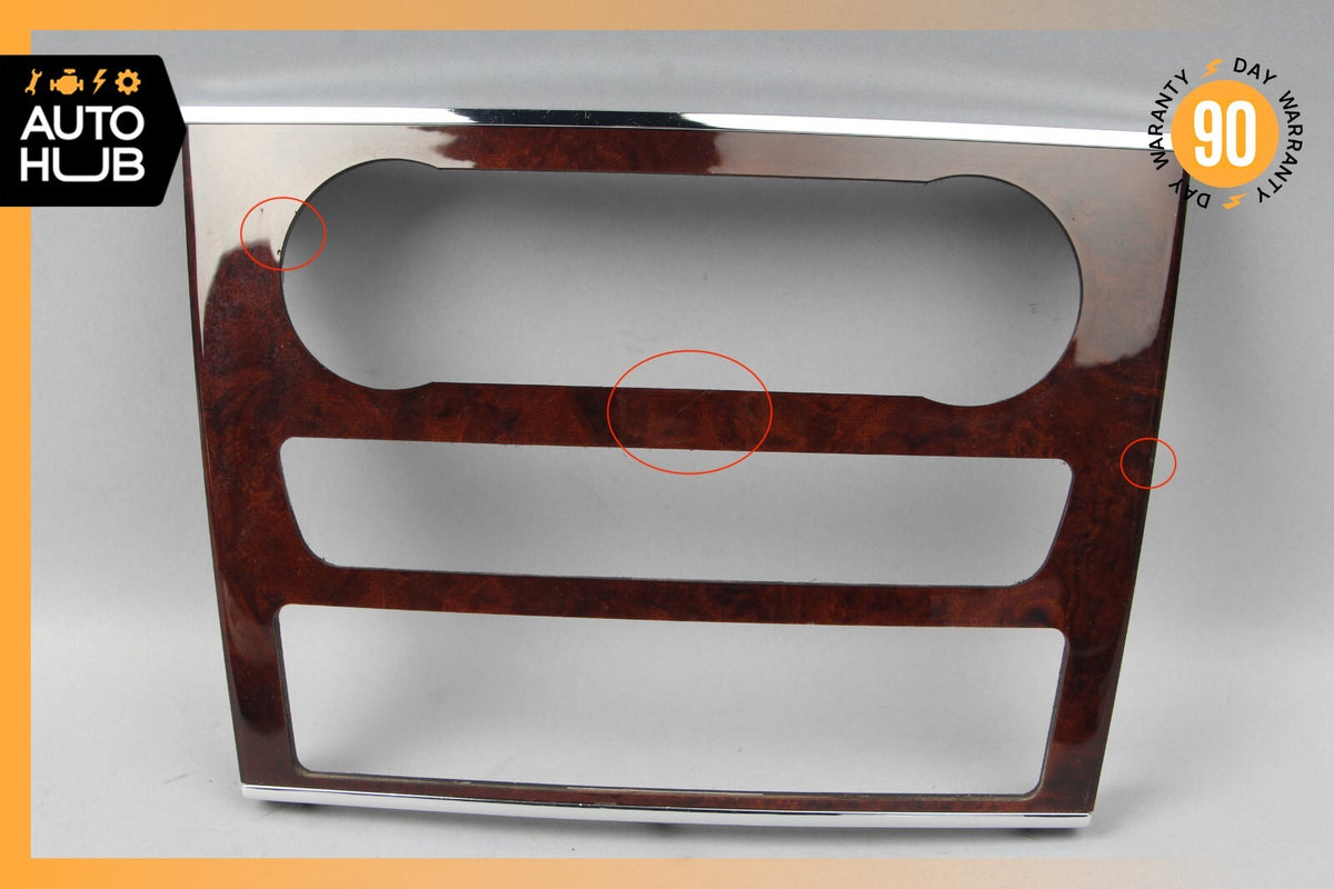 06-12 Mercedes X164 GL550 ML500 ML550 Center Console Control Trim Bezel Wood OEM - photo 1