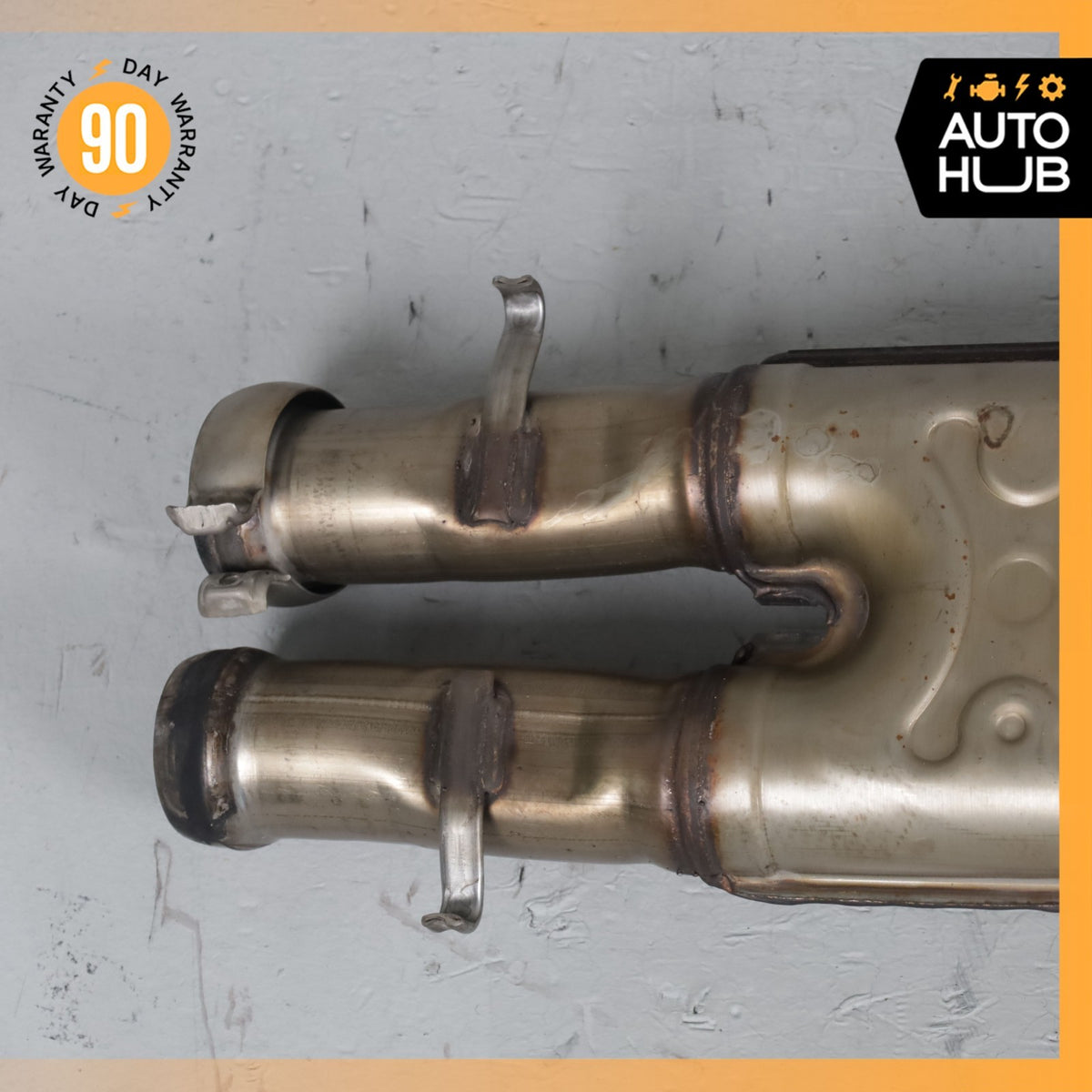 11-14 Mercedes W221 S550 Engine Exhaust Downpipe Resonator Set 2214907336 OEM - photo 11