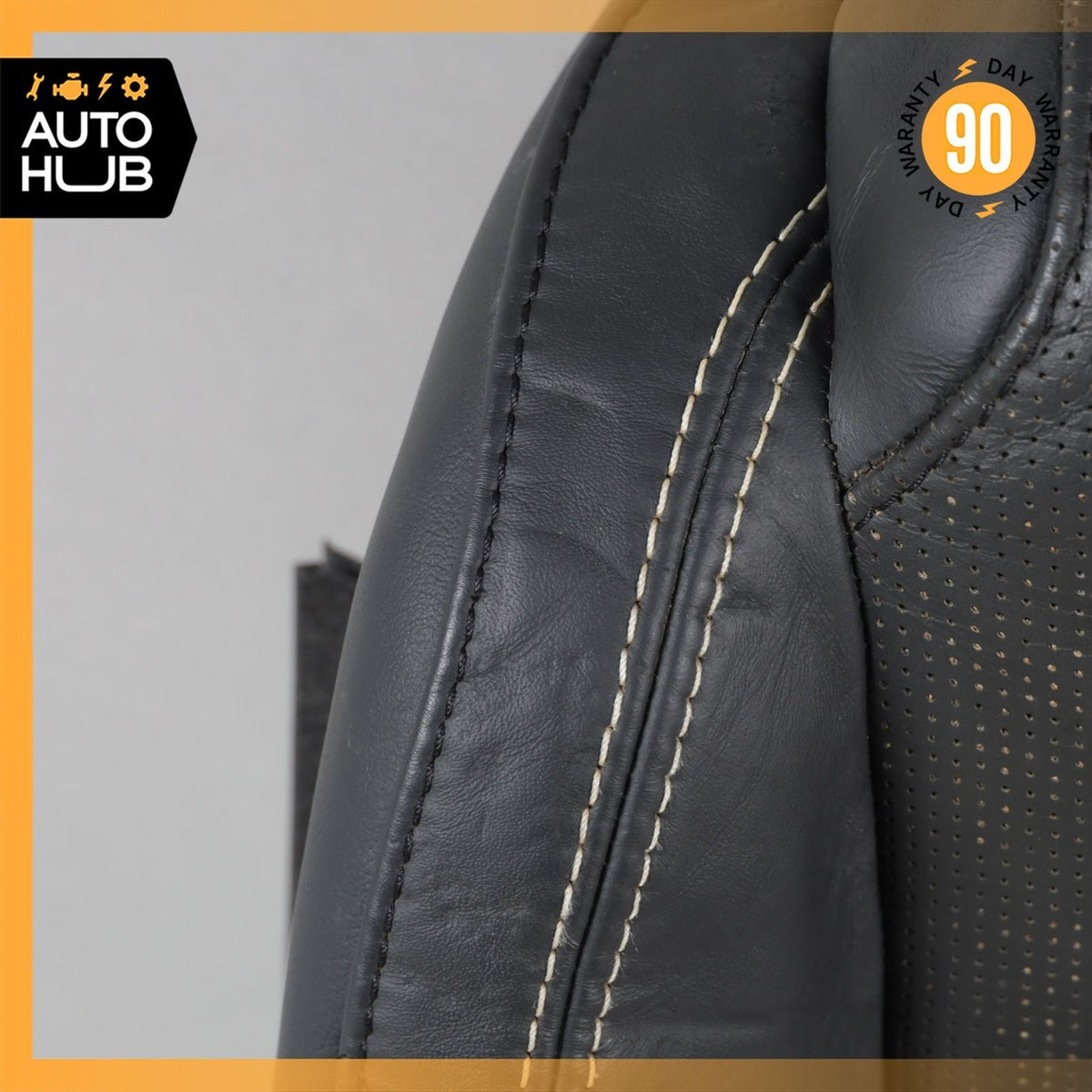 18-20 Jaguar X152 F-Type Front Left Driver Seat Lower Cushion Leather Black OEM - photo 11