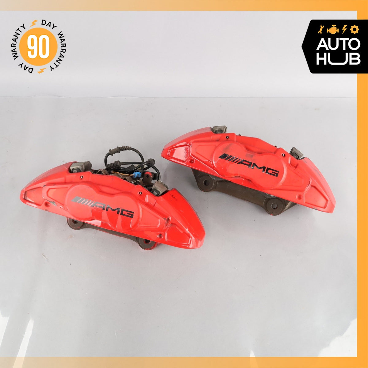 14-19 Mercedes W117 CLA45 GLA45 AMG Front Left & Right Brake Calipers Set OEM - photo 3