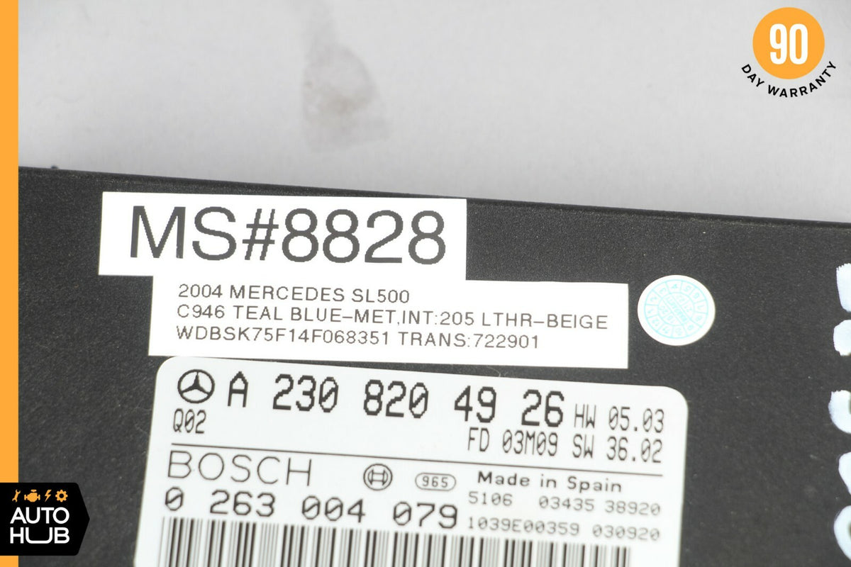 03-06 Mercedes R230 SL500 SL55 Park Parking Assist Control Module 2305452632 OEM - photo 8