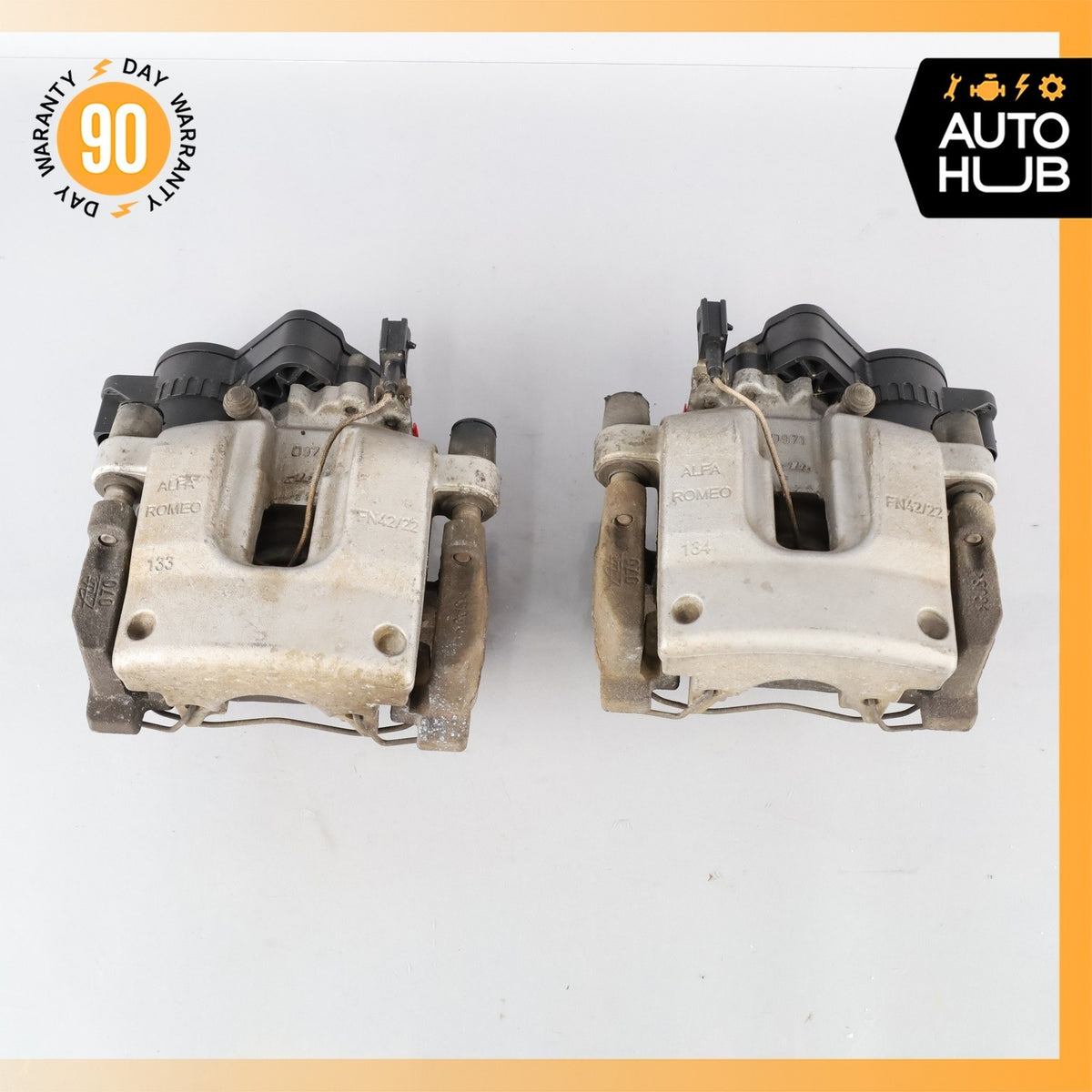 17-26 Alfa Romeo 949 Stelvio Giulia Rear Brake Calipers w/ Actuator Set OEM - photo 2