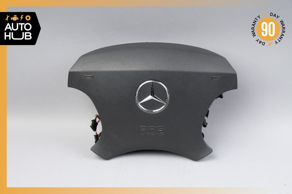 00-06 Mercedes W220 S500 CL500 S55 AMG Steering Wheel Air Bag Airbag Black OEM - photo 1