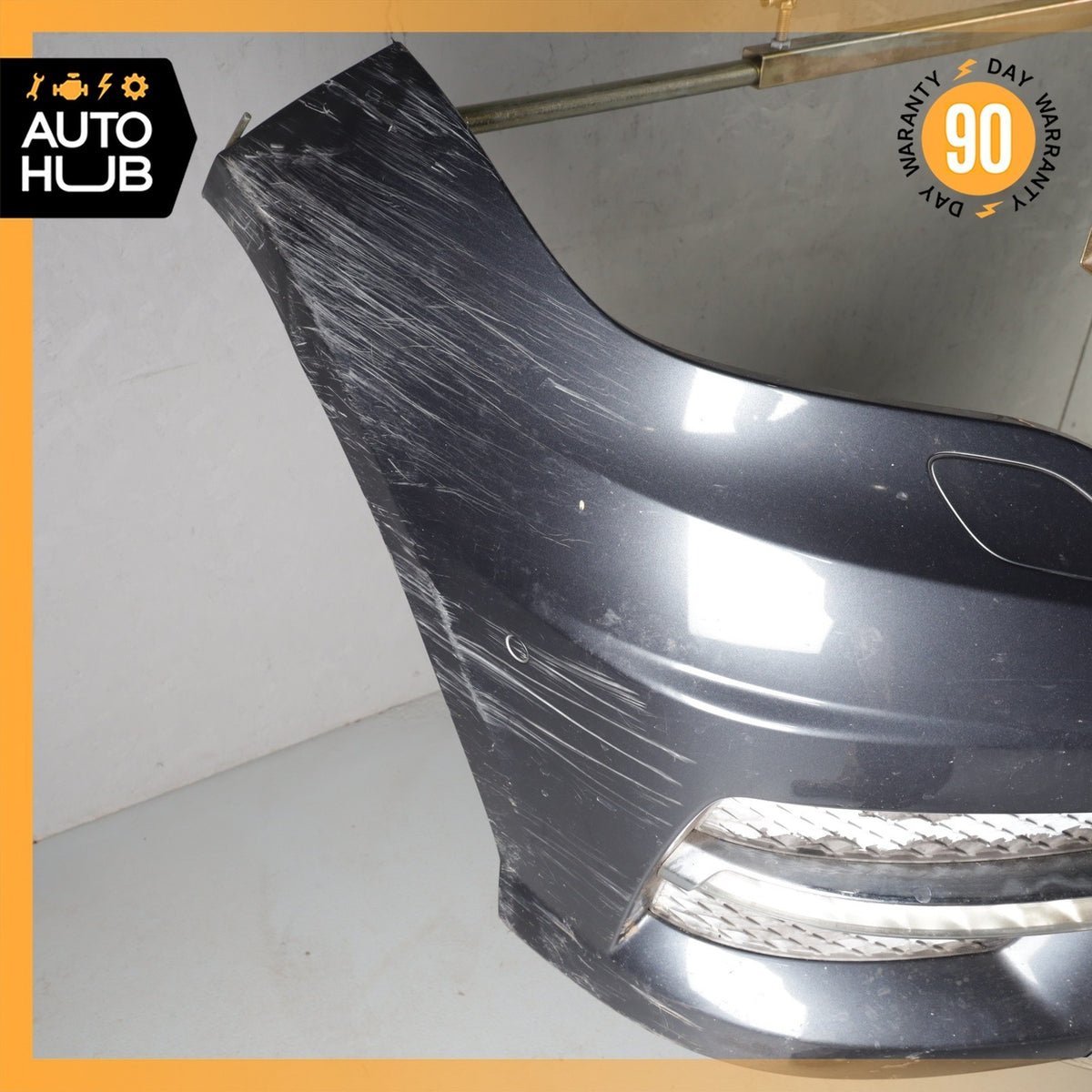 13-15 Mercedes X204 GLK250 GLK350 AMG Sport Front Bumper Cover Assembly Gray OEM - photo 8