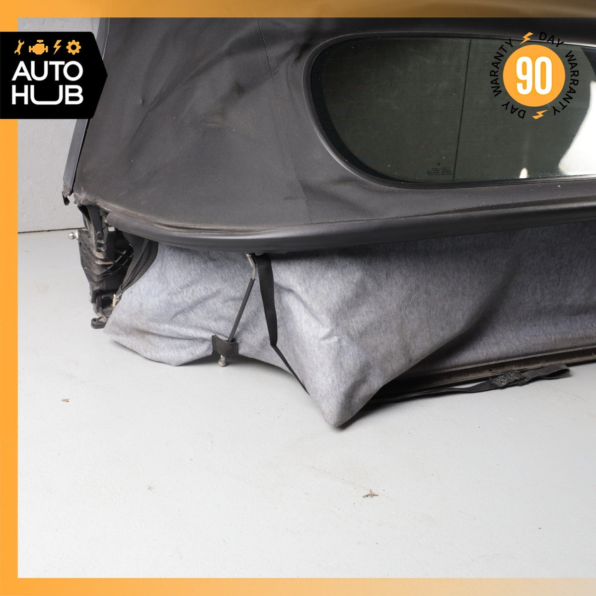03-04 Porsche Boxster 986 Convertible Soft Top Roof Black OEM 61k - photo 7