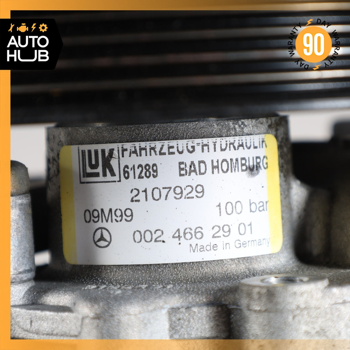 96-00 Mercedes R170 SLK230 C230 Power Steering Pump w/Reservoir 0024662901 OEM - photo 10