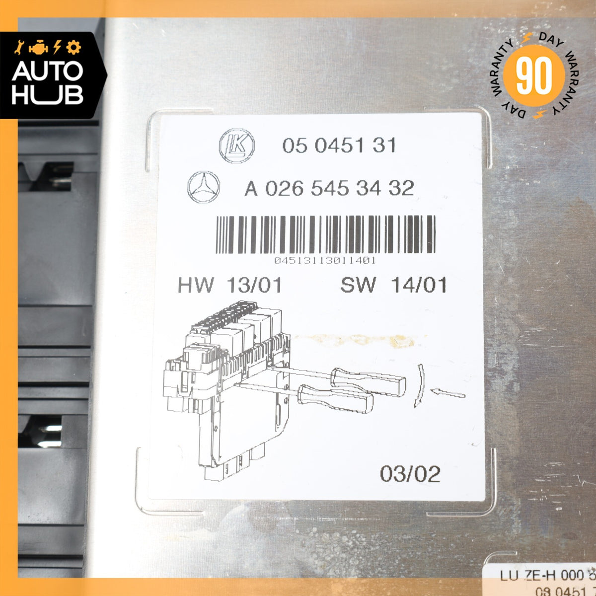 03-12 Mercedes R230 SL500 SL55 AMG Rear SAM Fuse Box Relay Module OEM - photo 14