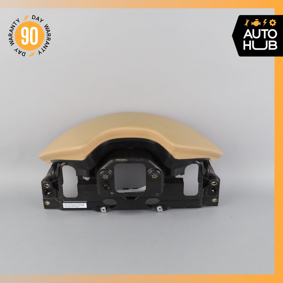 11-18 Porsche Cayenne 958 Upper Dashboard Dash Board Cluster Cover Beige OEM - photo 7