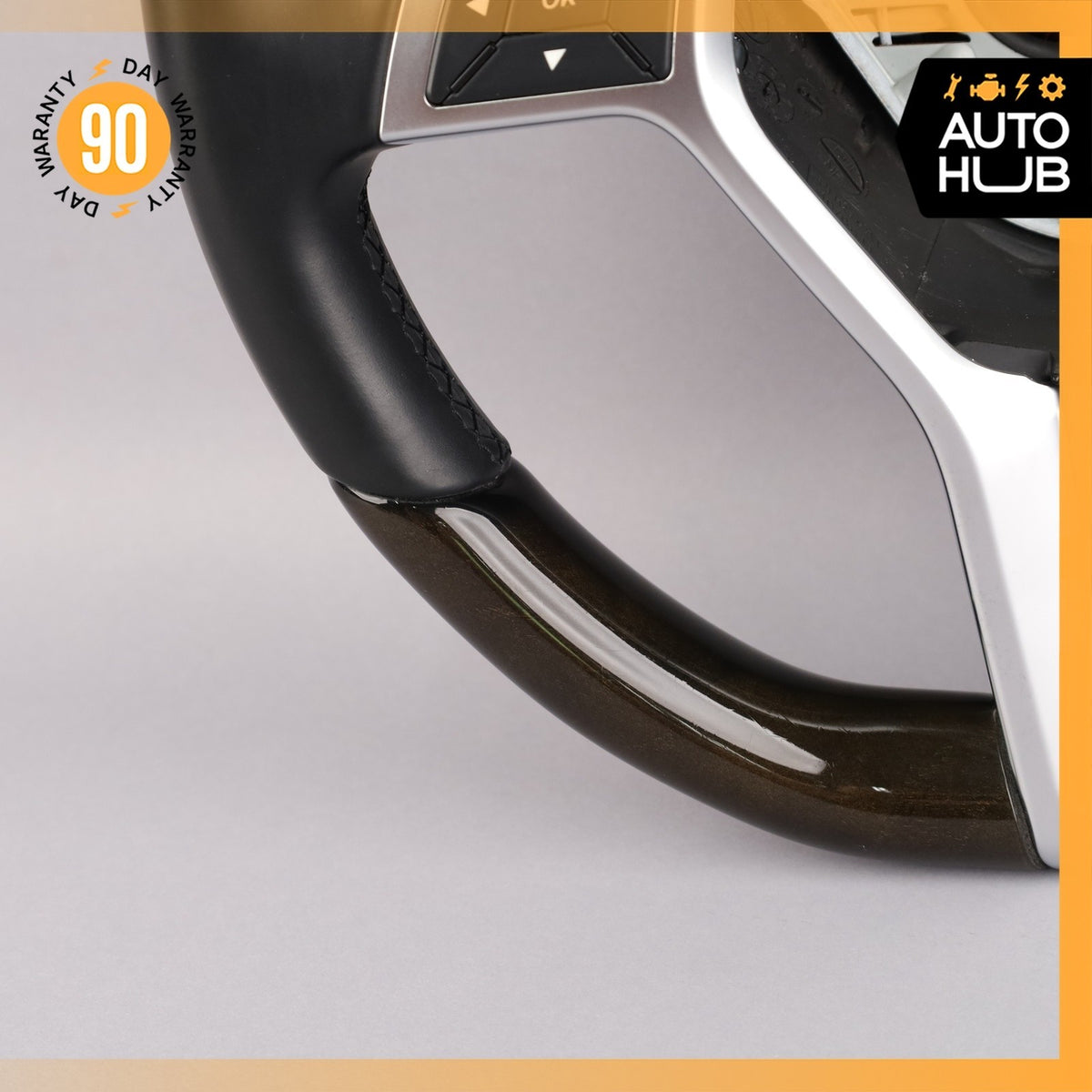 12-18 Mercedes R231 SL400 SL550 Steering Wheel Flat Bottom w/Paddle Shifters OEM - photo 8