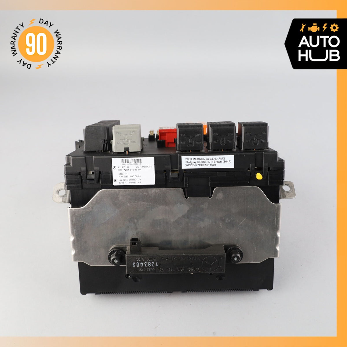 07-09 Mercedes W216 CL63 AMG S550 Rear Trunk Fuse Box Module 2215408301 OEM - photo 9