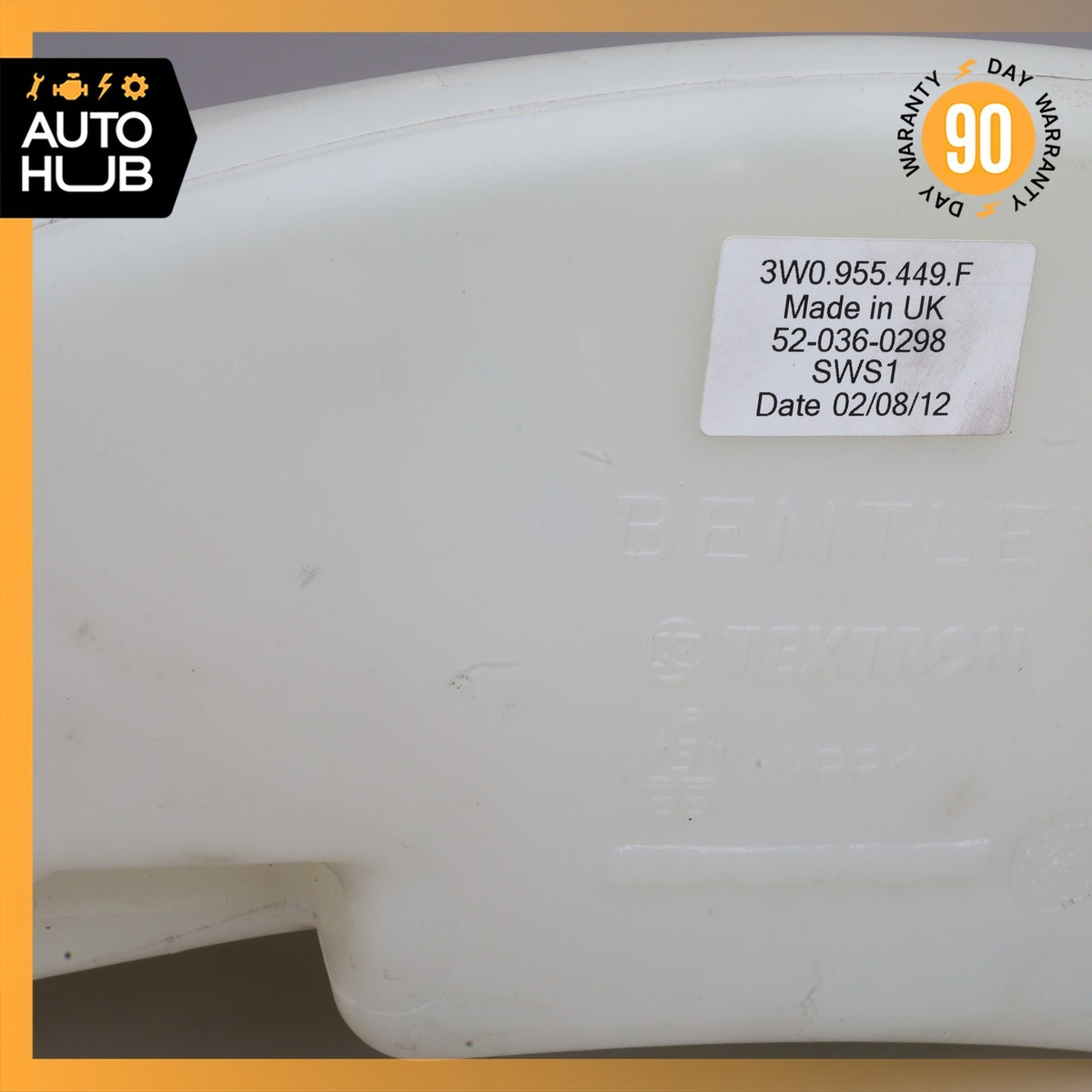 Bentley Continental GT Windshield Washer Fluid Tank Bottle Reservoir OEM - photo 5